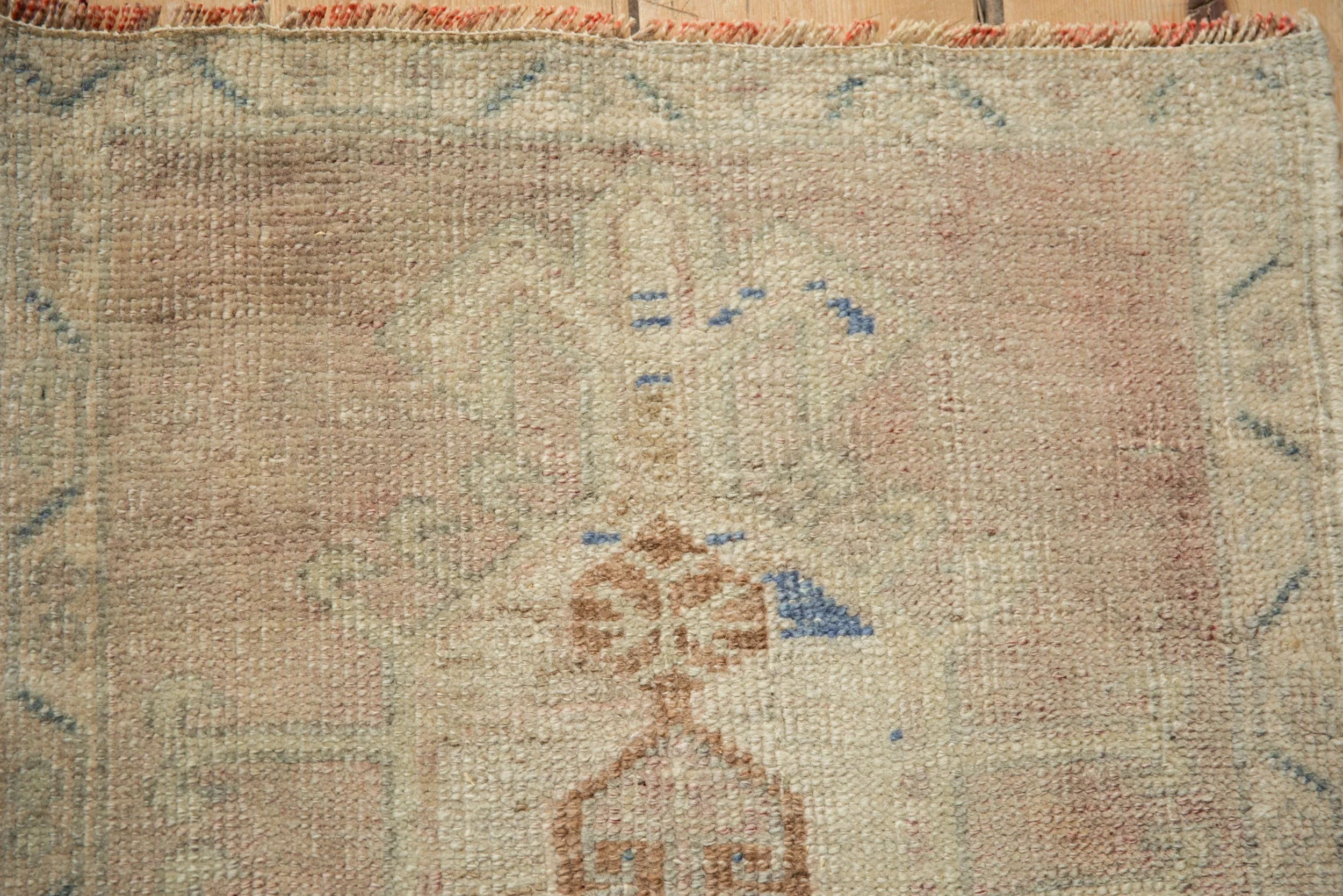 1.5x3 Vintage Distressed Oushak Rug Mat - Image 3