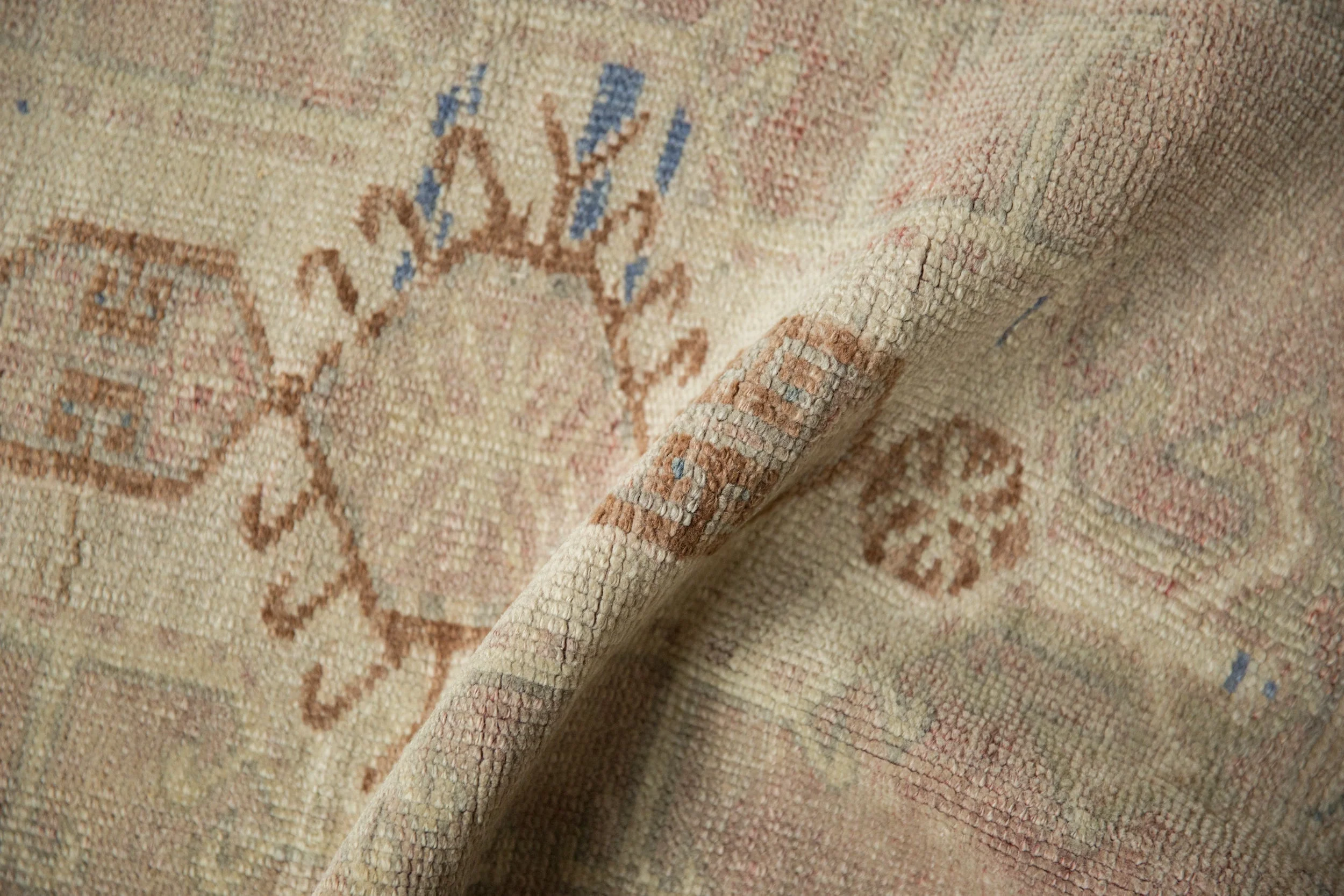 1.5x3 Vintage Distressed Oushak Rug Mat - Image 7