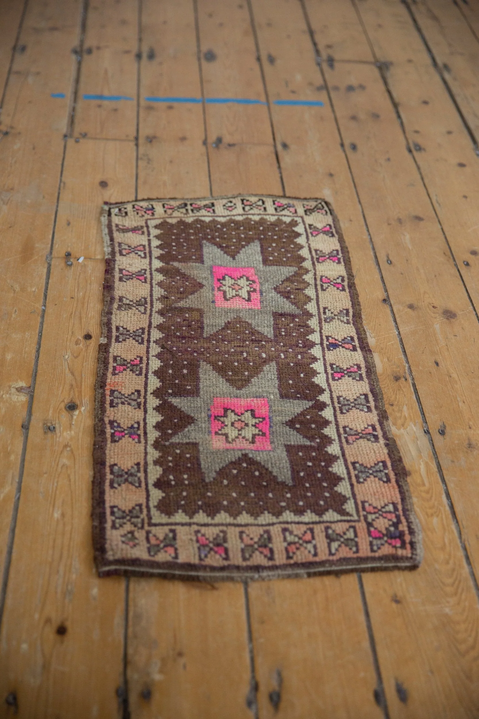 1.5x3 Vintage Distressed Oushak Rug Mat - Image 3