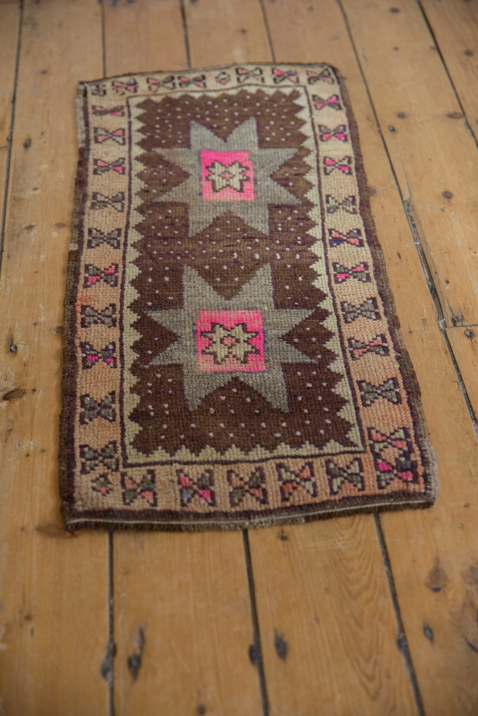 1.5x3 Vintage Distressed Oushak Rug Mat - Image 5