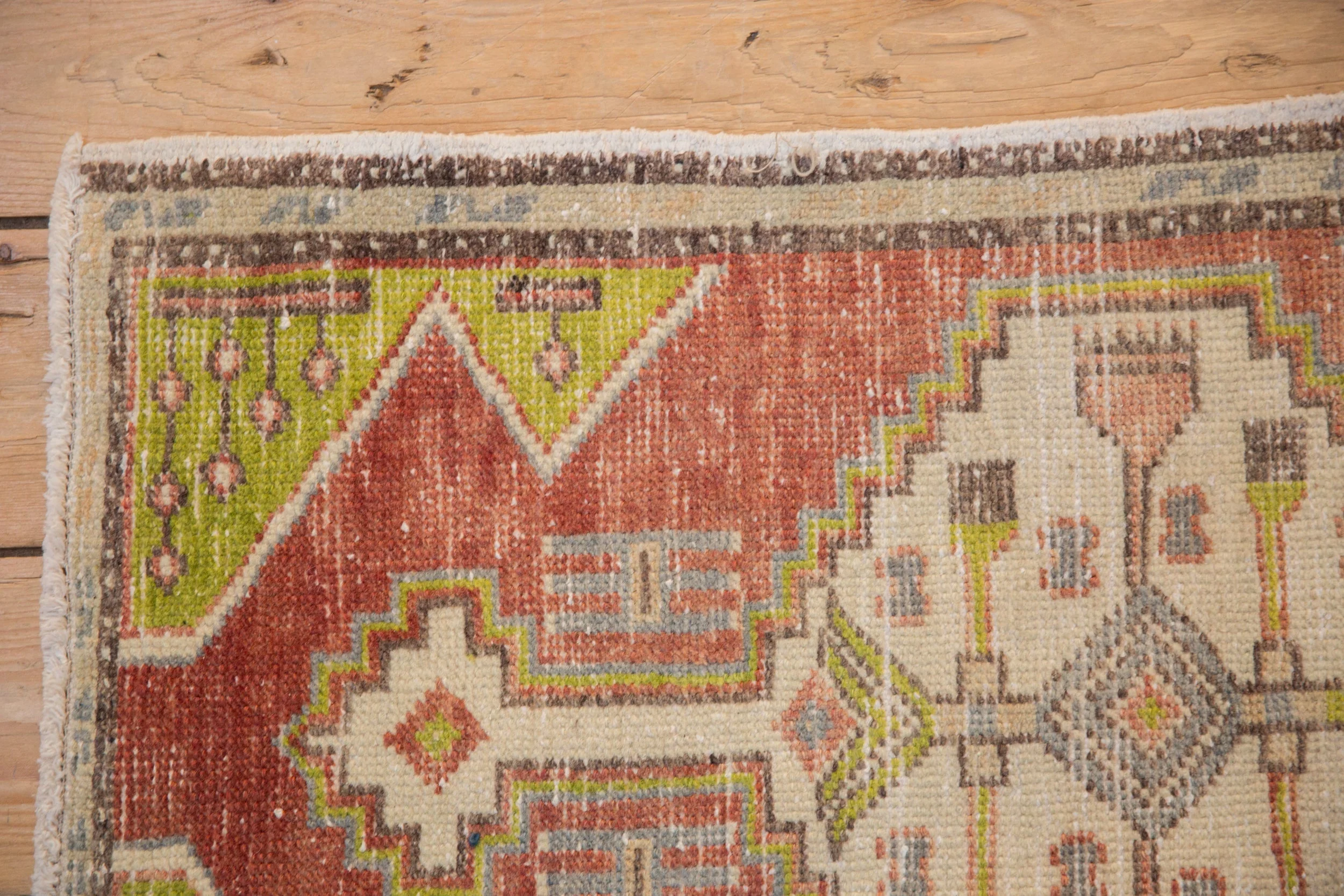 1.5x3 Vintage Distressed Oushak Rug Mat - Image 3
