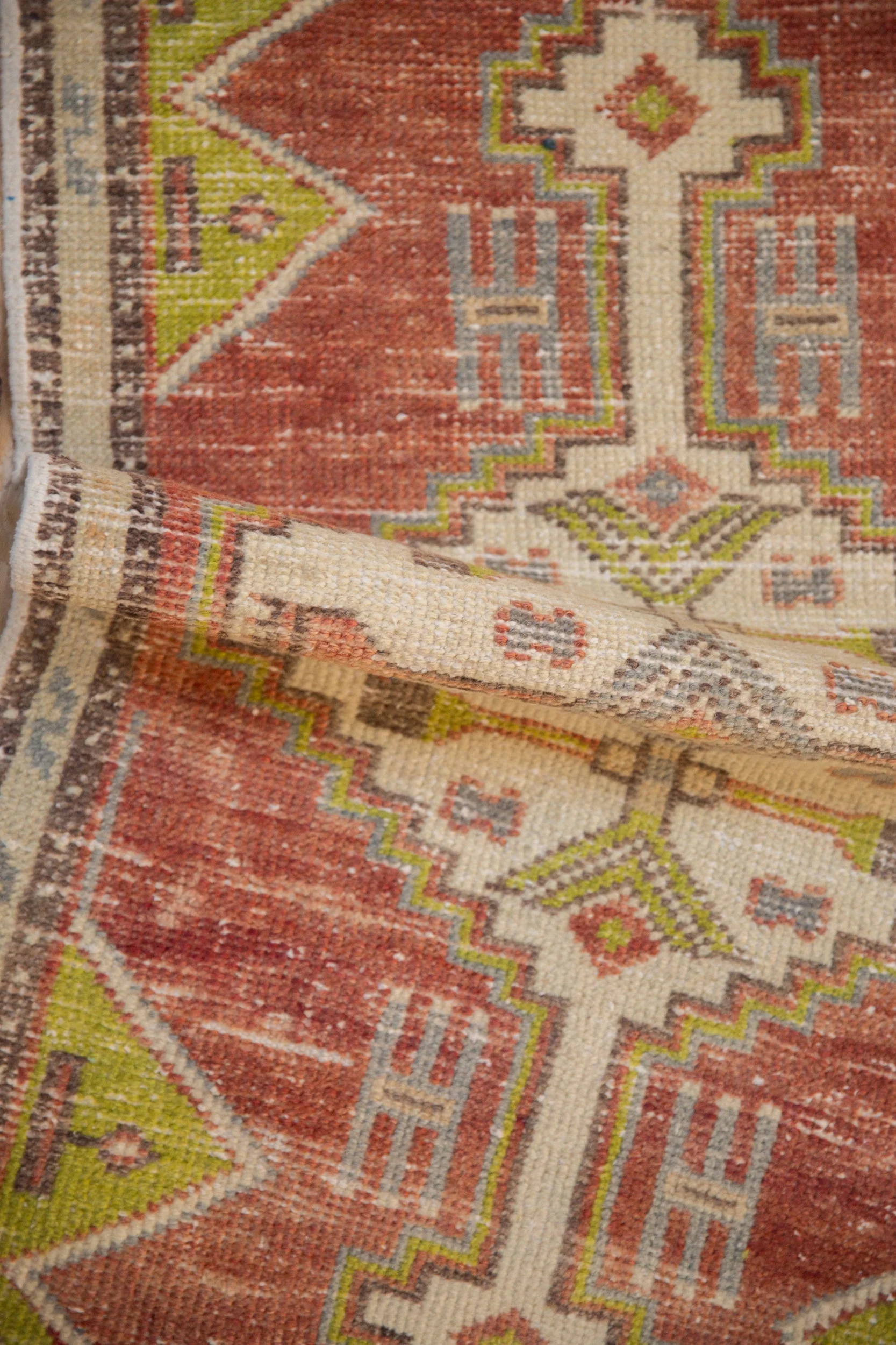 1.5x3 Vintage Distressed Oushak Rug Mat - Image 5