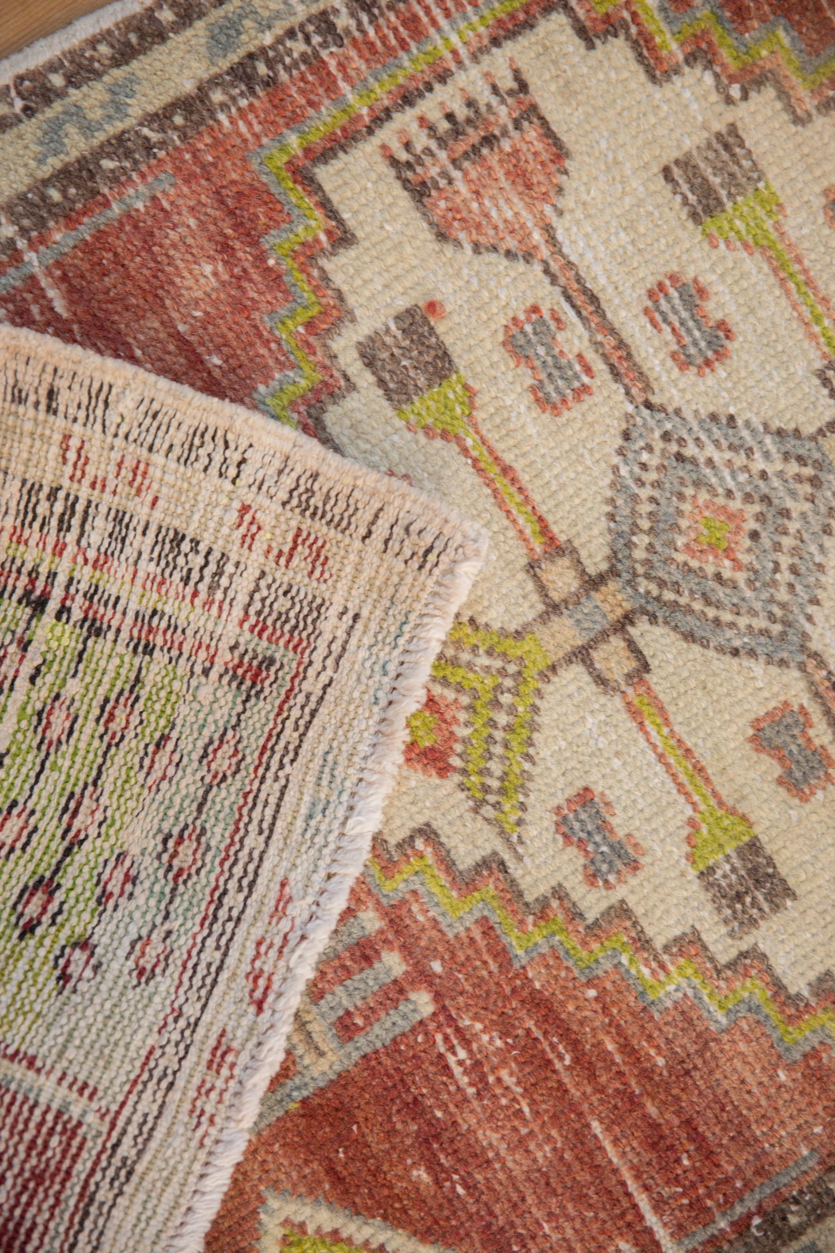 1.5x3 Vintage Distressed Oushak Rug Mat - Image 6