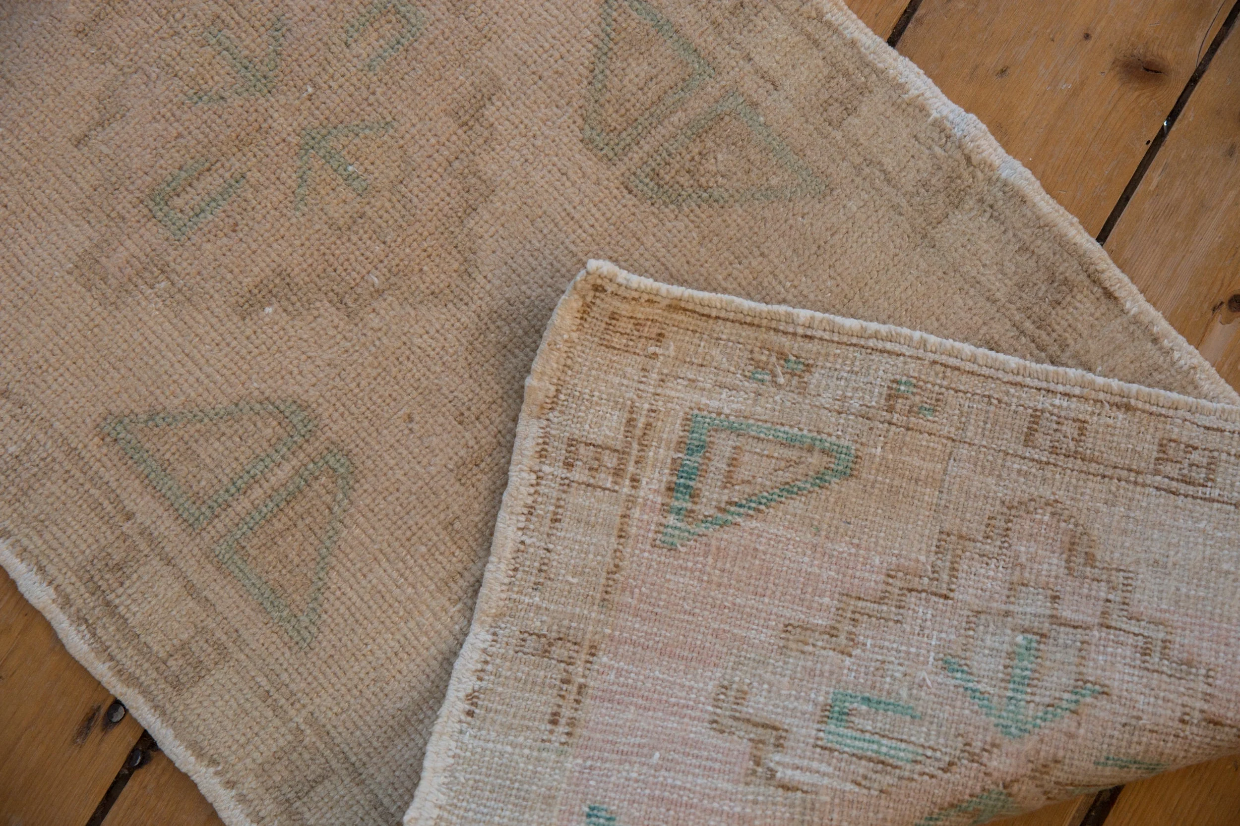 1.5x3 Vintage Distressed Oushak Rug Mat - Image 5
