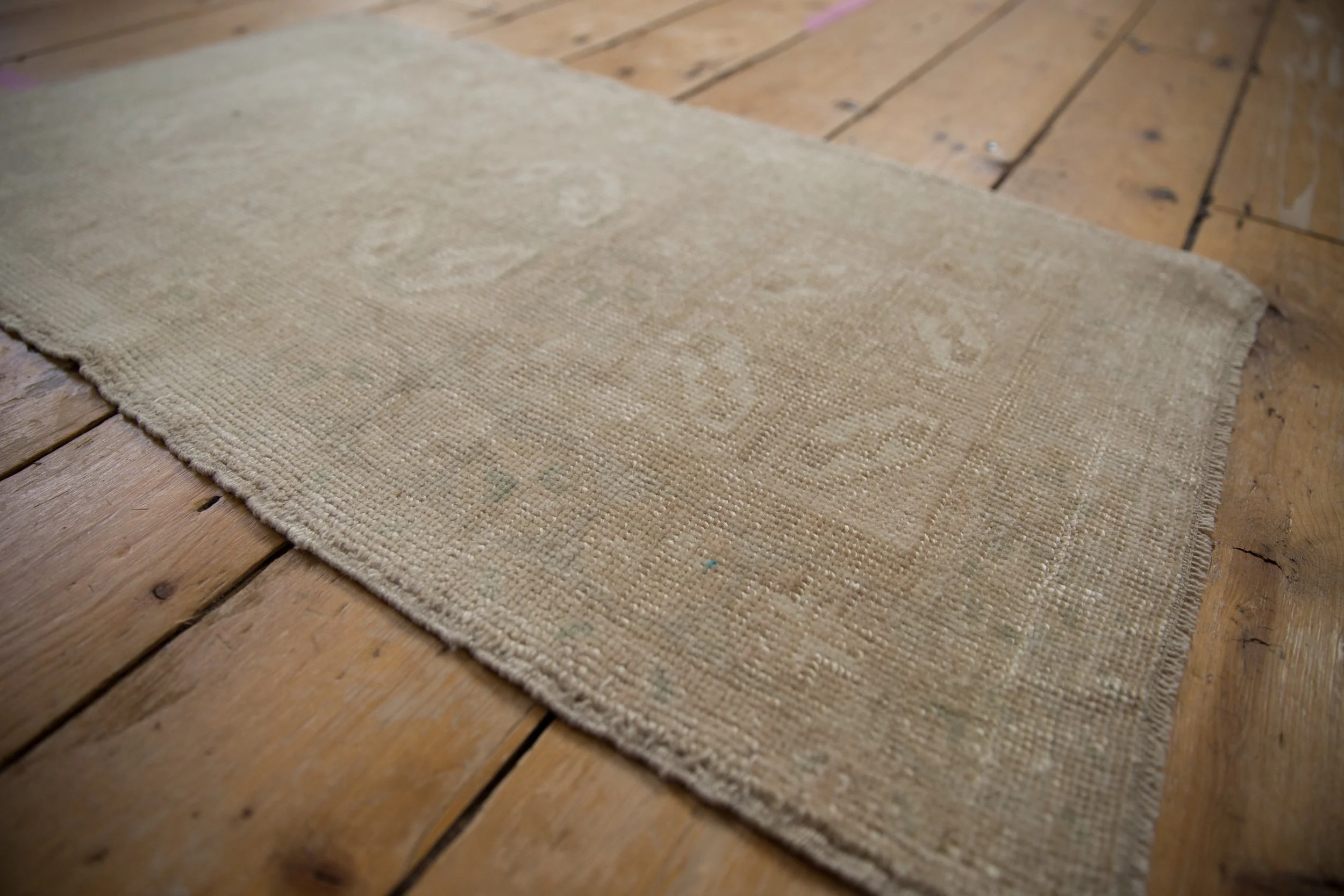 1.5x3 Vintage Distressed Oushak Rug Mat - Image 2