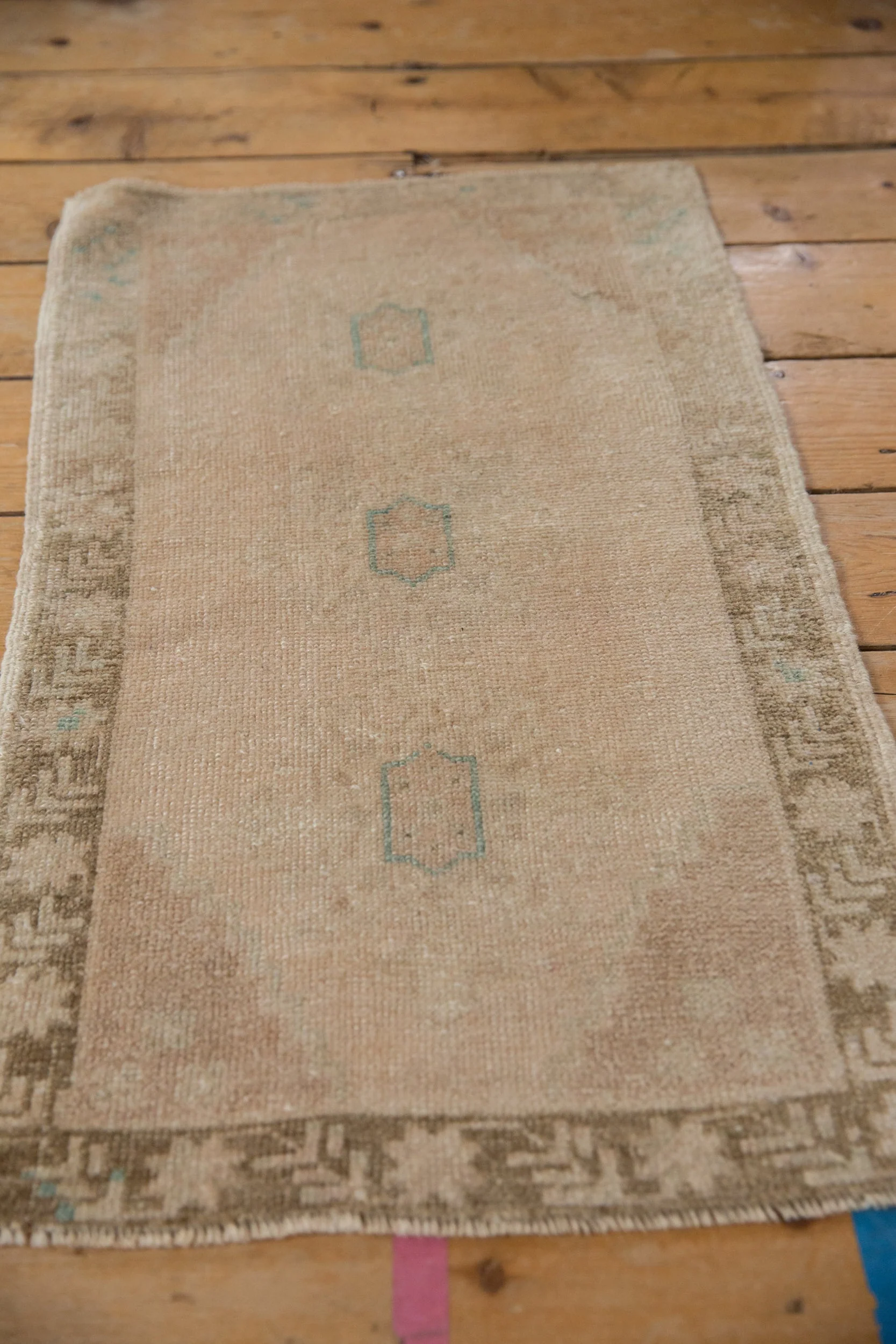 1.5x3 Vintage Distressed Oushak Rug Mat - Image 4
