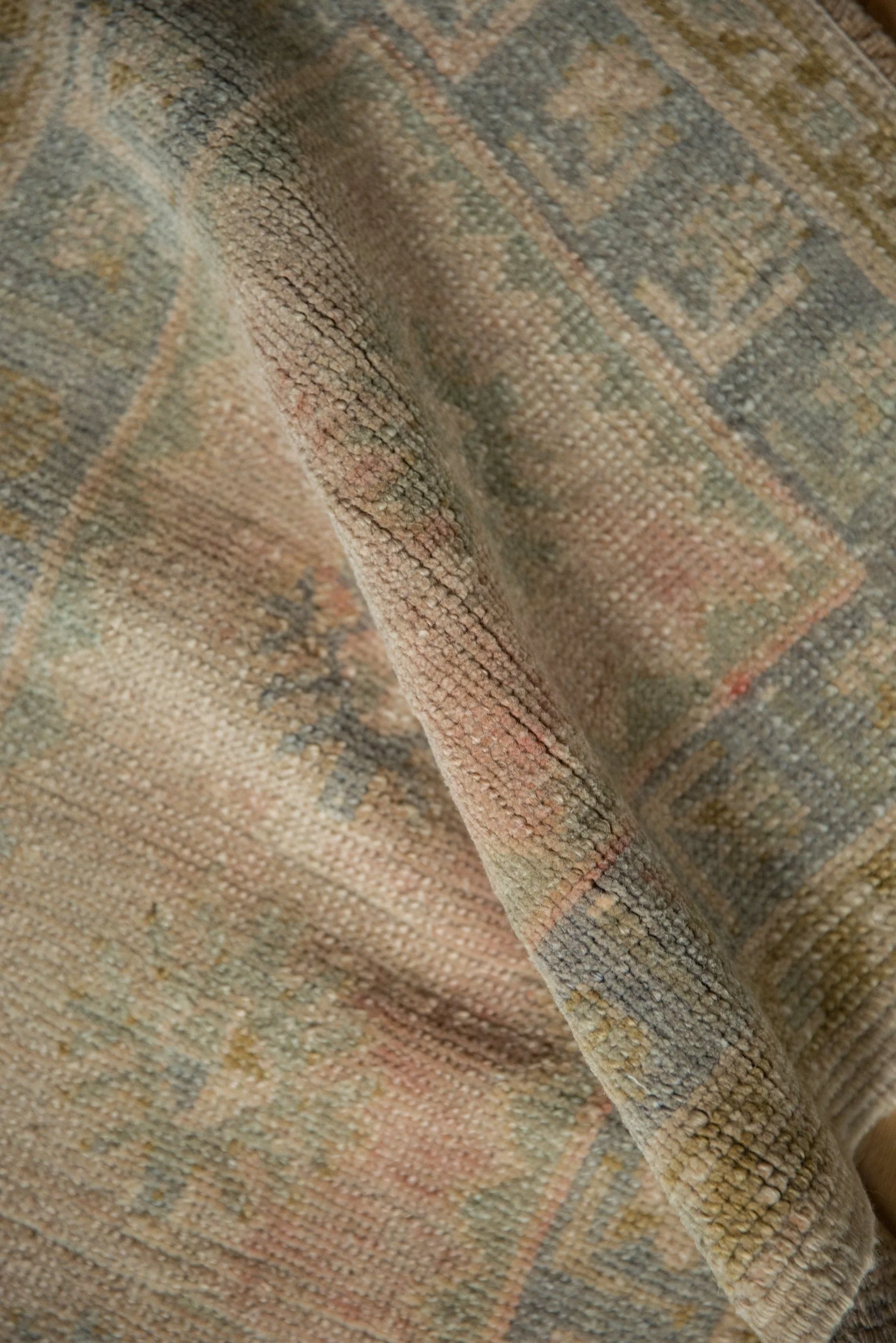 1.5x3 Vintage Distressed Oushak Rug Mat - Image 7