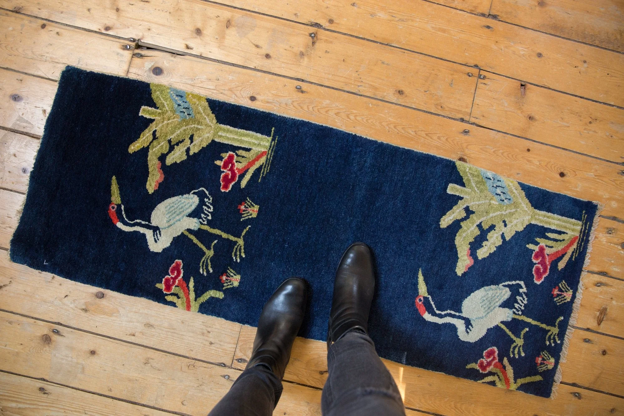 1.5x4.5 Vintage Peking Rug Mat Runner - Image 2