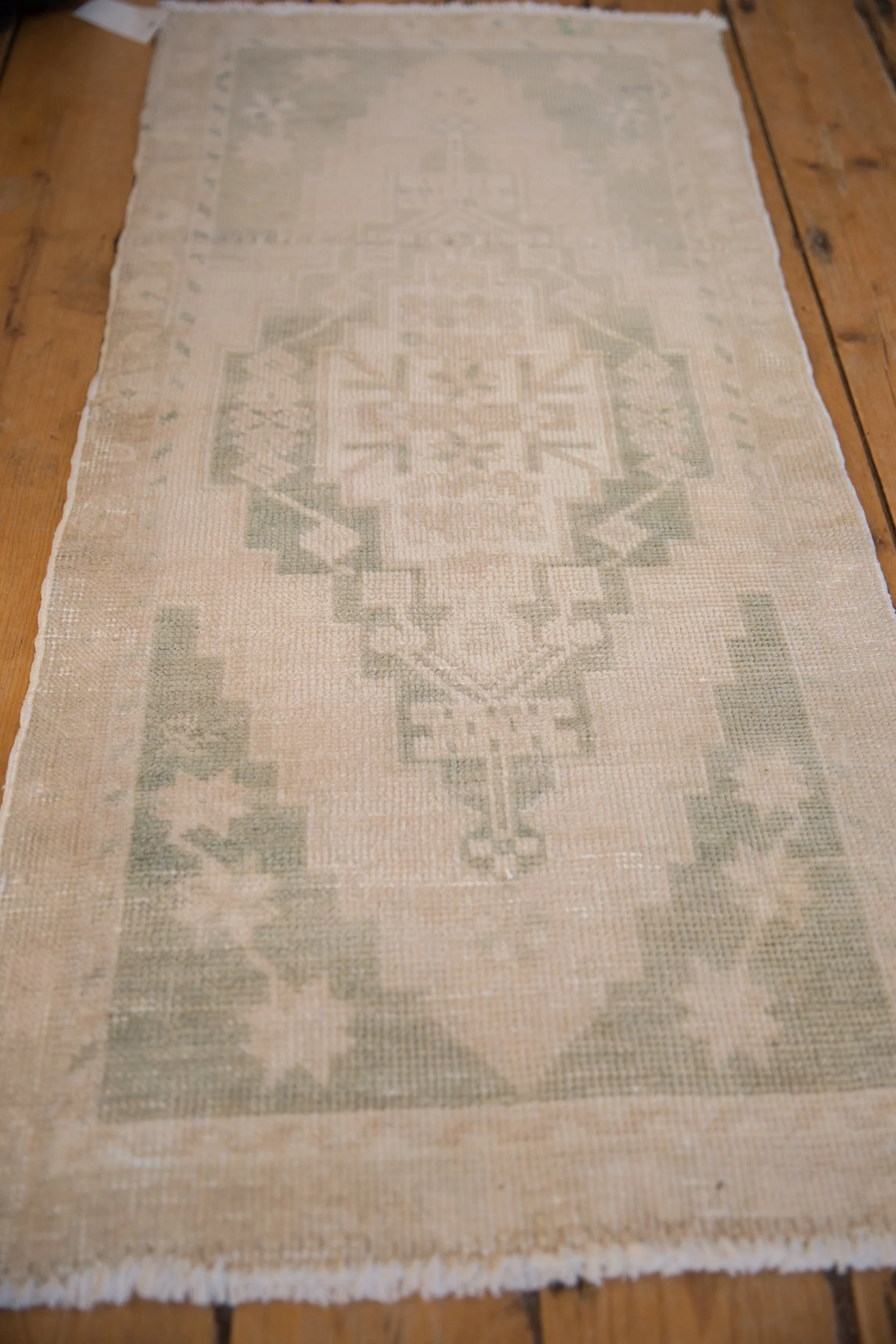 1.5x4 Vintage Distressed Oushak Rug Mat Runner - Image 3
