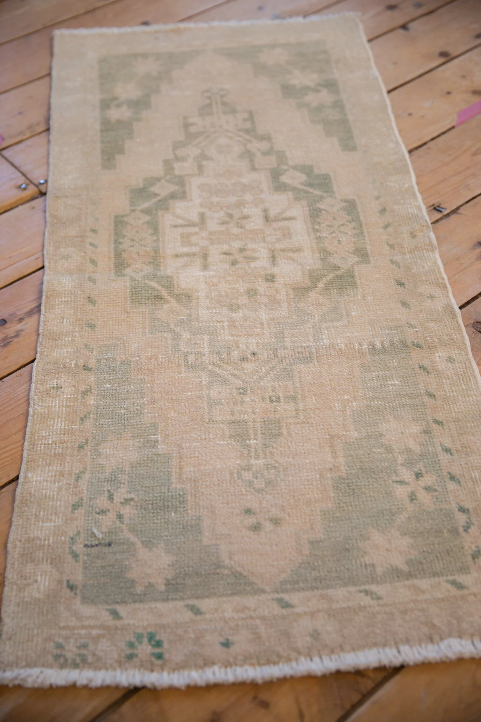 1.5x4 Vintage Distressed Oushak Rug Mat Runner - Image 4