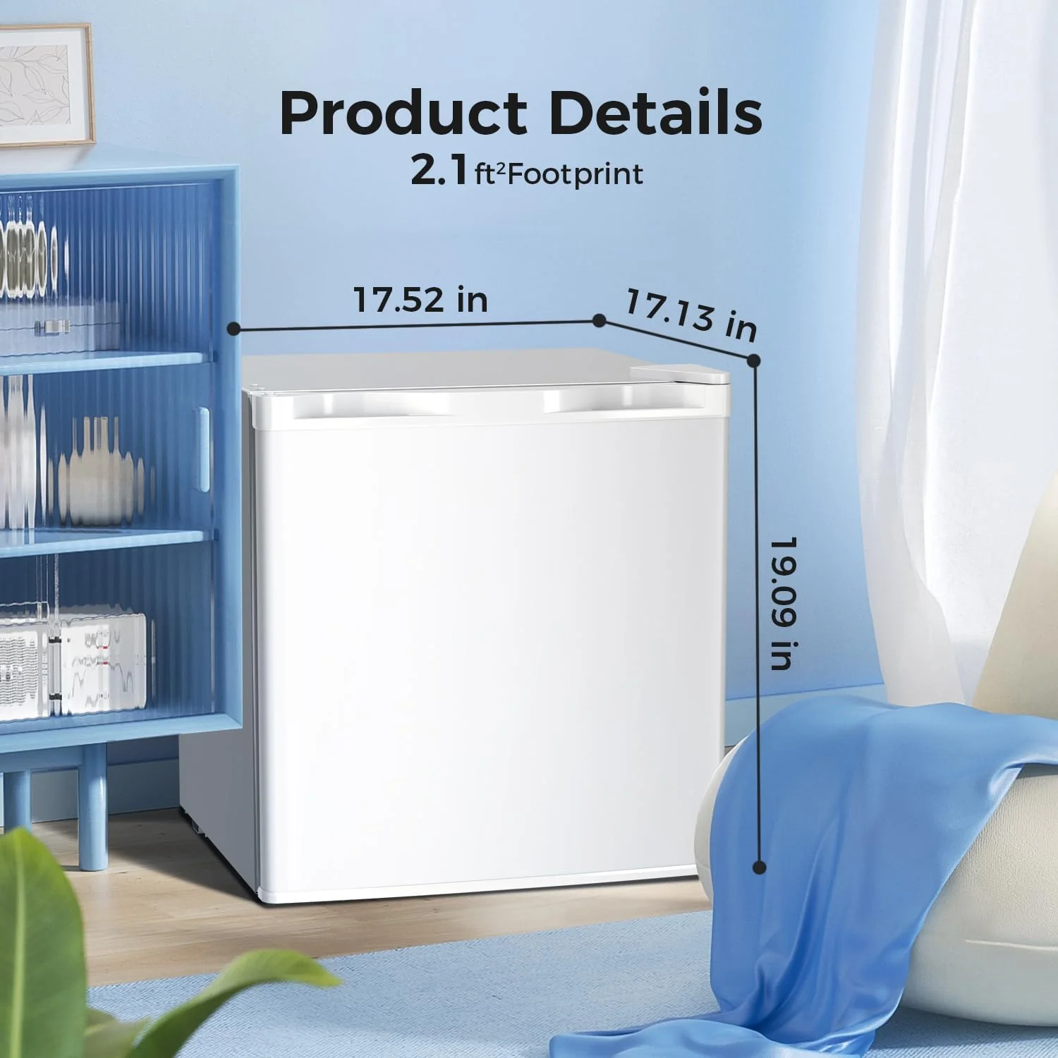 2.6\3.2 cu. ft Mini Fridge with Freezer - Image 11