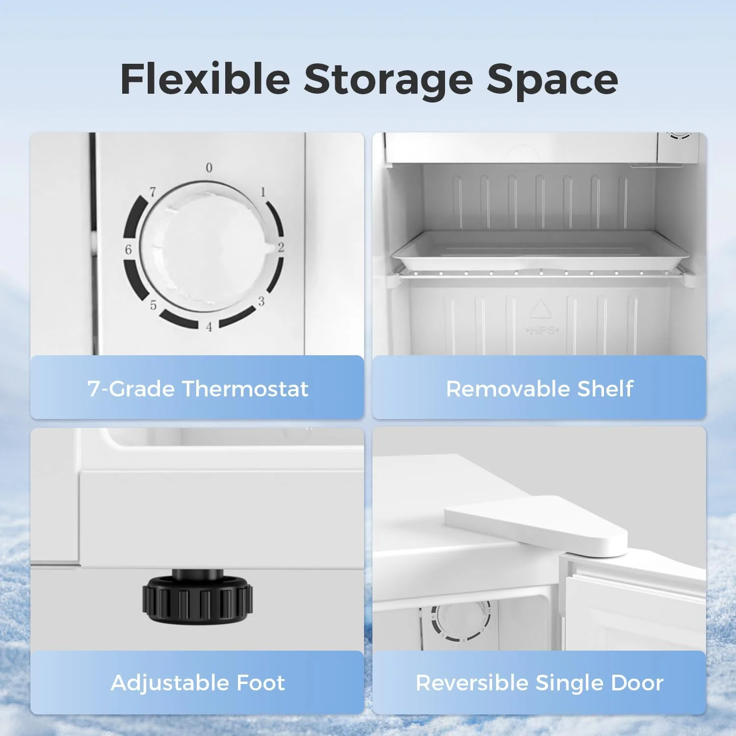 2.6\3.2 cu. ft Mini Fridge with Freezer - Image 12