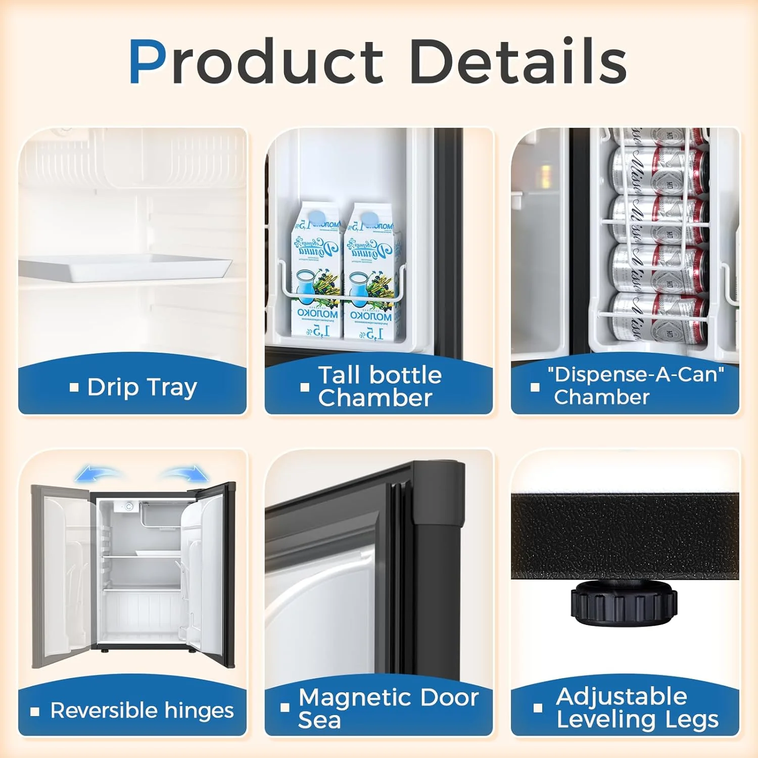 2.6\3.2 cu. ft Mini Fridge with Freezer - Image 25