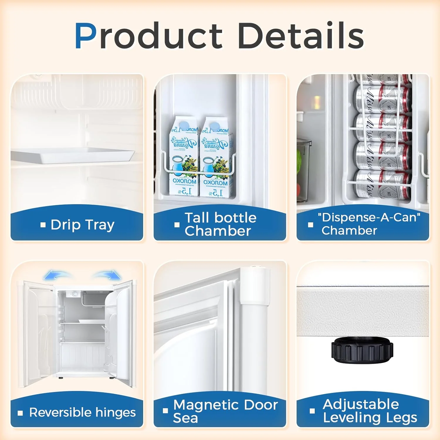 2.6\3.2 cu. ft Mini Fridge with Freezer - Image 32