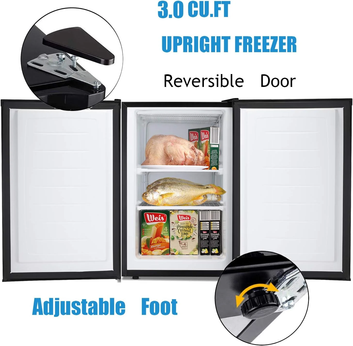 2.6\3.2 cu. ft Mini Fridge with Freezer - Image 40