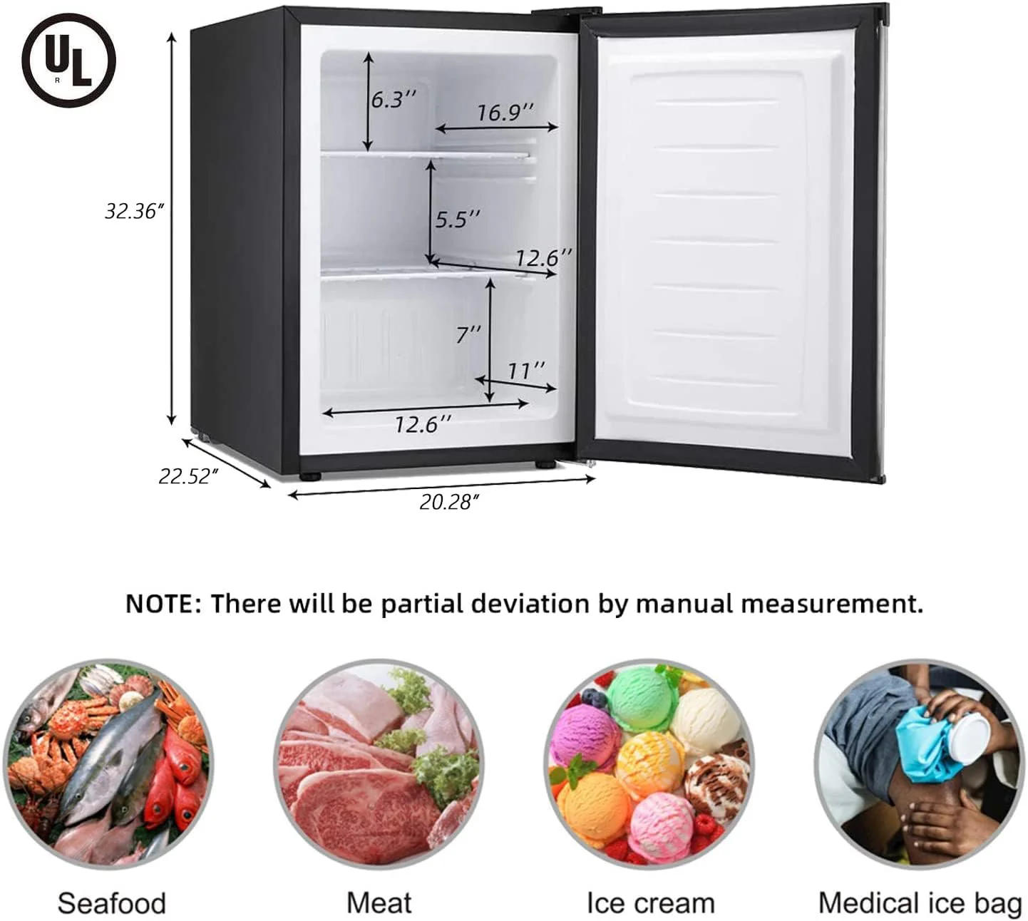2.6\3.2 cu. ft Mini Fridge with Freezer - Image 41