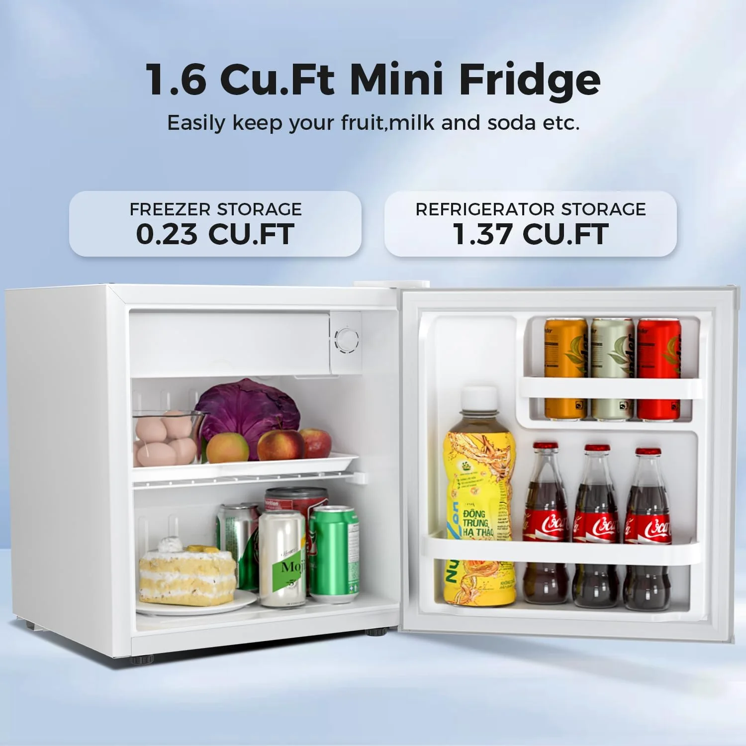 2.6\3.2 cu. ft Mini Fridge with Freezer - Image 9