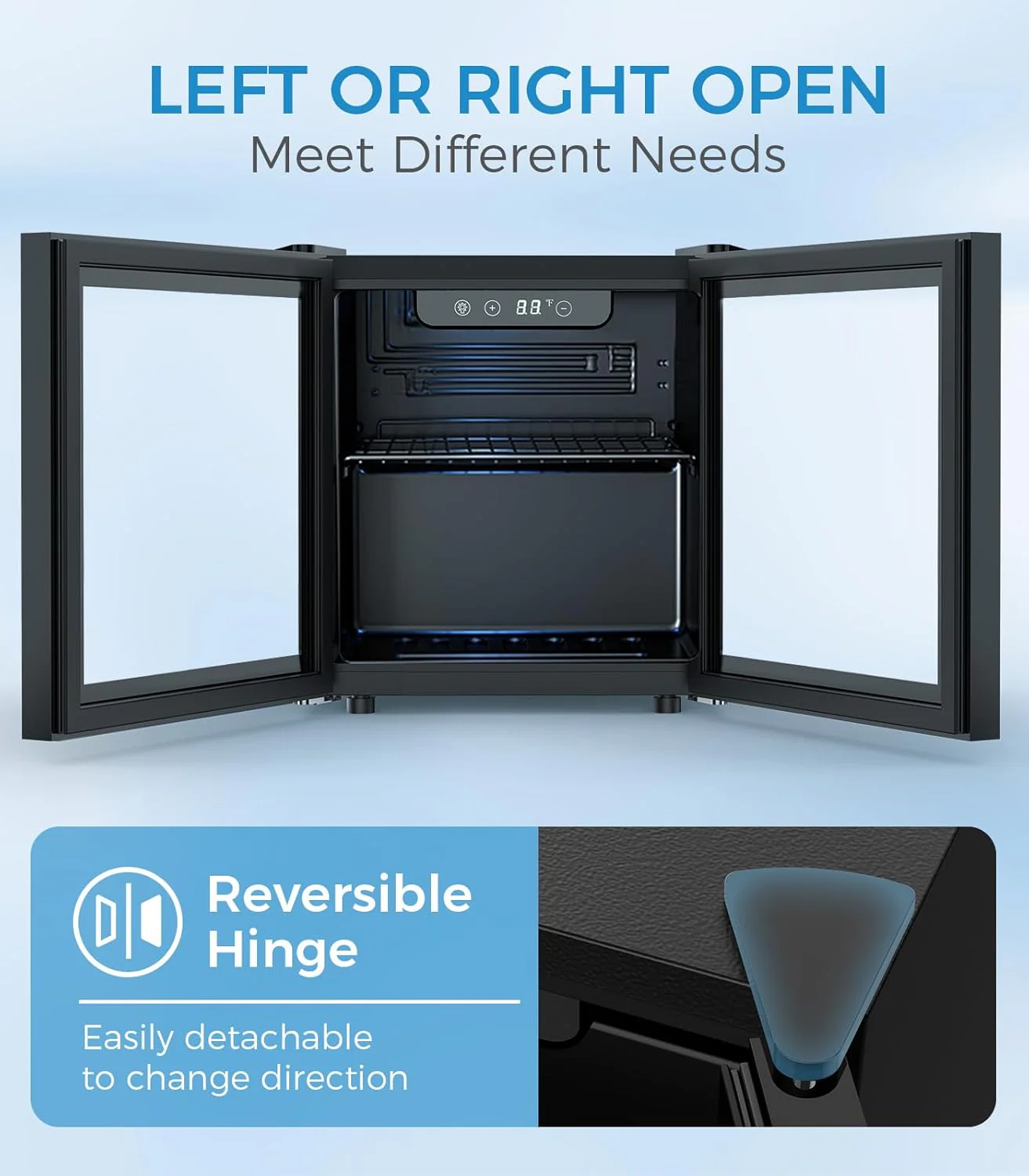 1.6 Cu.ft Mini Beverage Refrigerator and Cooler W5836H - Image 6