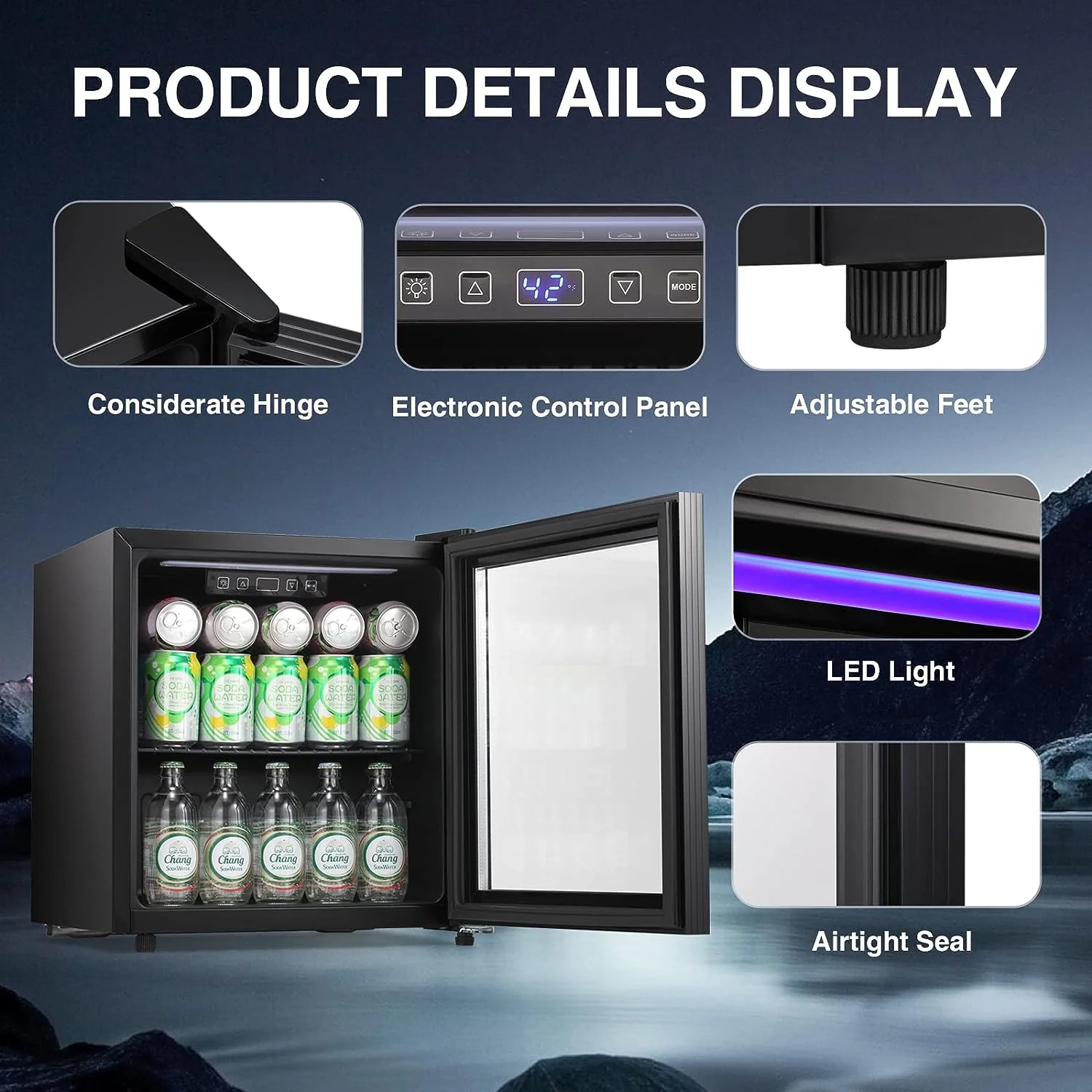 1.7 Cu.Ft Mini Beverage Refrigerator W6850 - Image 2