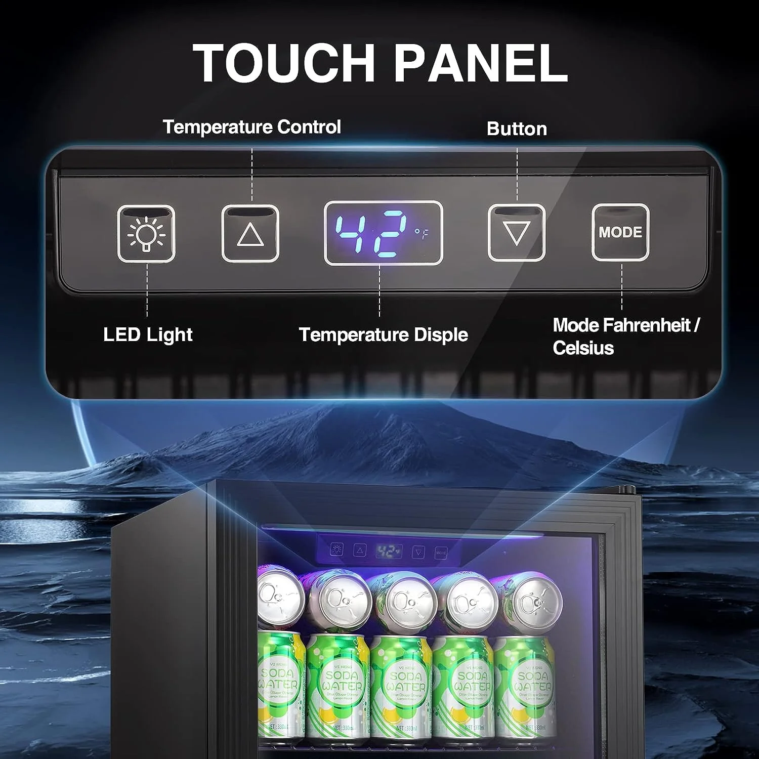 1.7 Cu.Ft Mini Beverage Refrigerator W6850 - Image 3