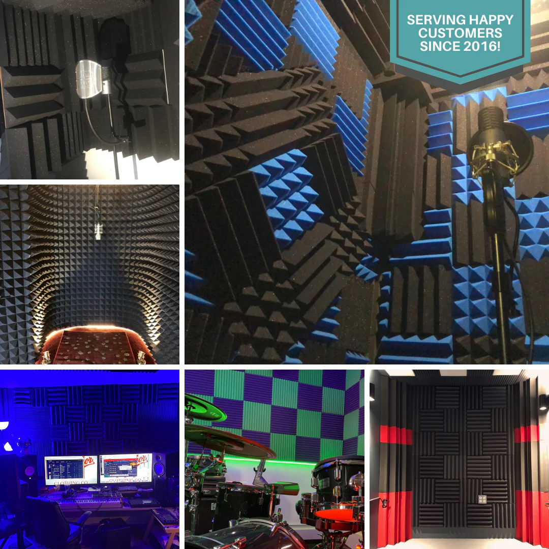 1 Inch Acoustic Foam Wedge Style Panels - 13 Color Options - Image 15