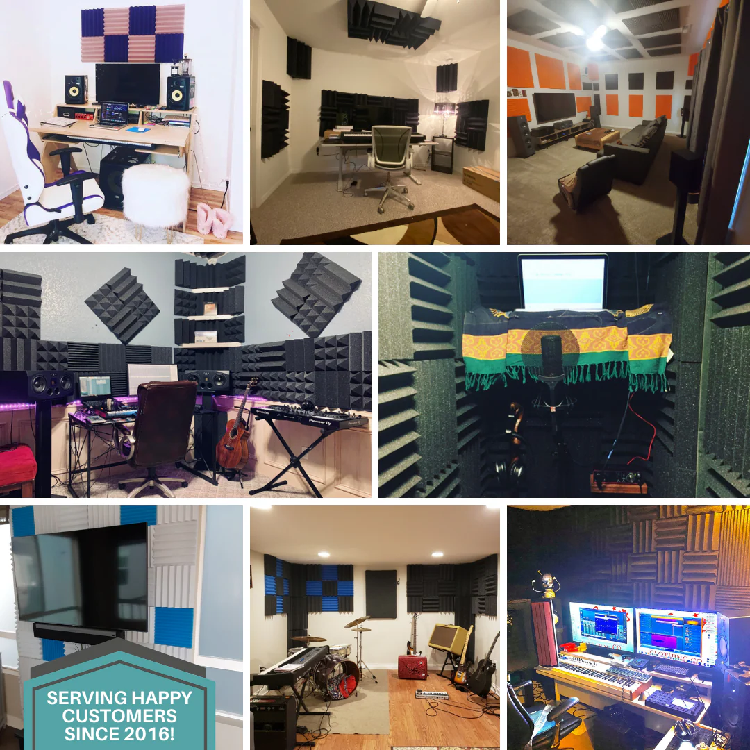 1 Inch Acoustic Foam Wedge Style Panels - 13 Color Options - Image 16