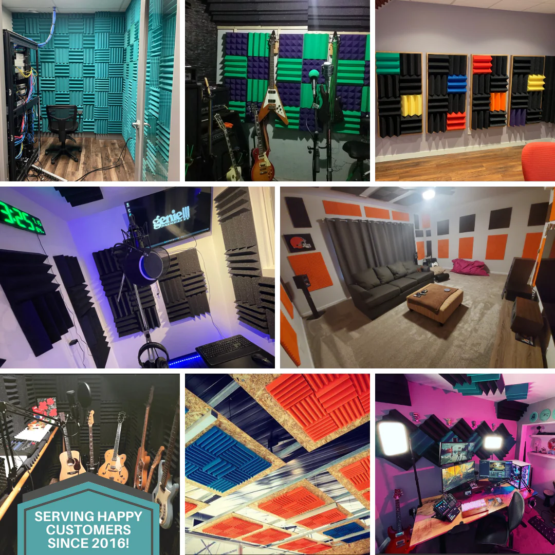 1 Inch Acoustic Foam Wedge Style Panels - 13 Color Options - Image 18