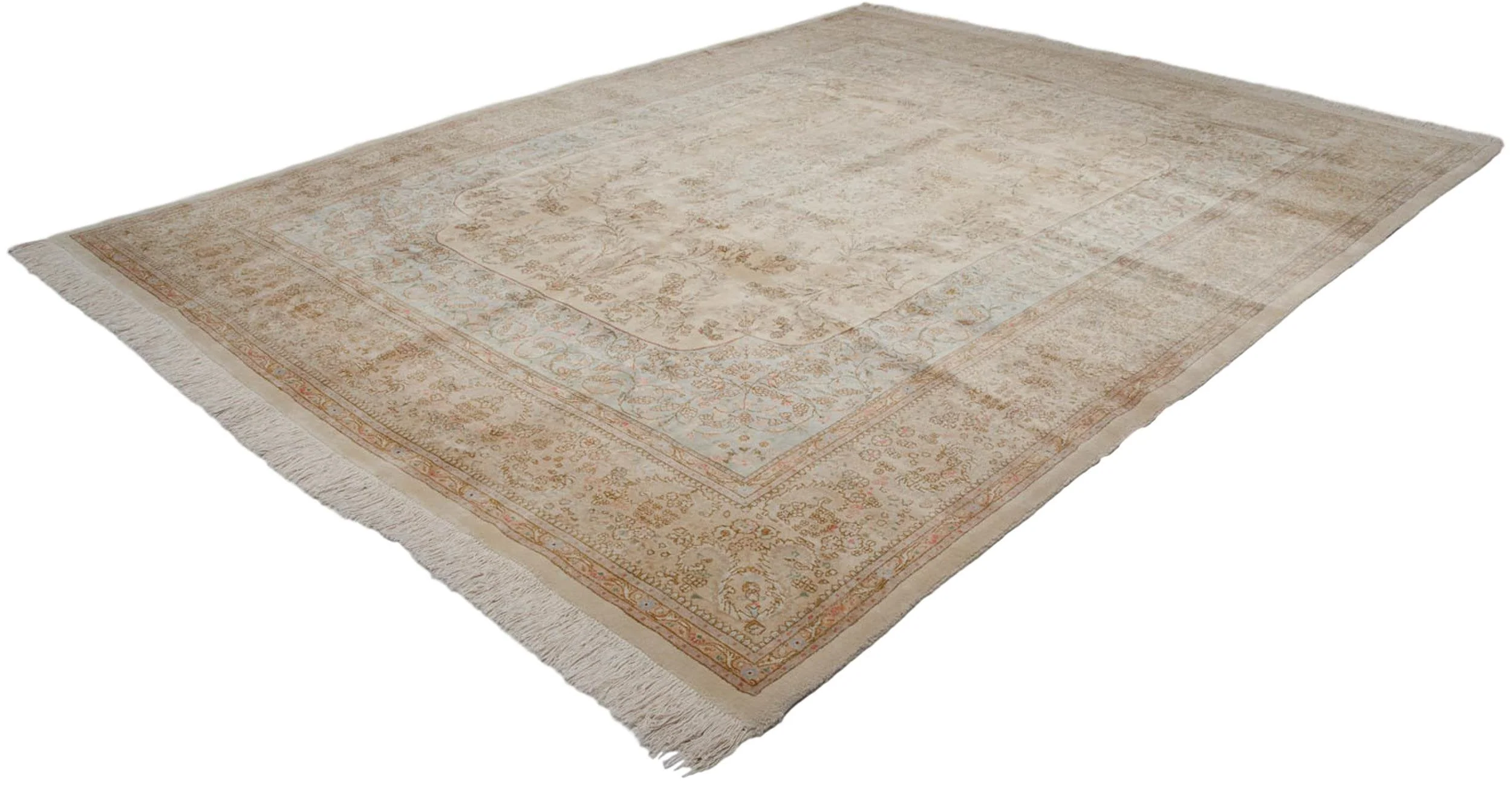 10.5x13.5 Vintage Tabriz Carpet - Image 11