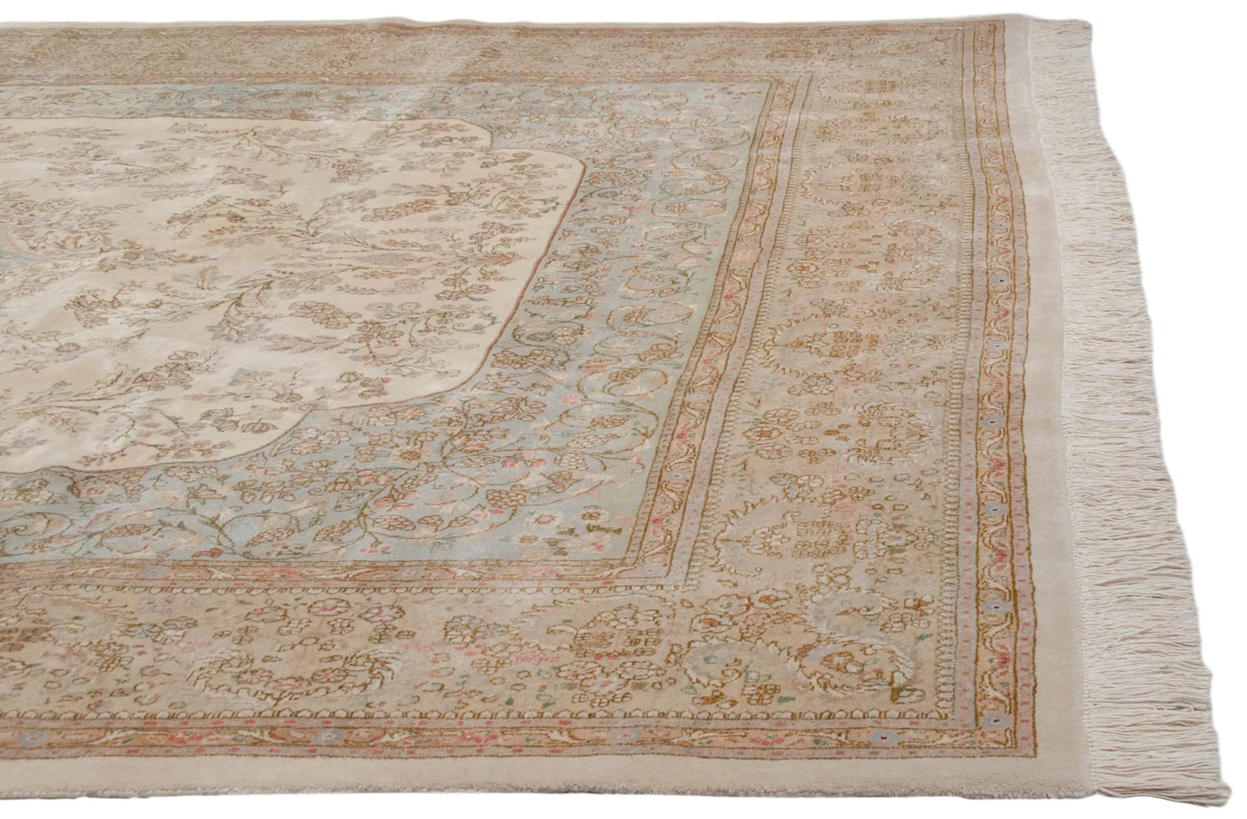 10.5x13.5 Vintage Tabriz Carpet - Image 12