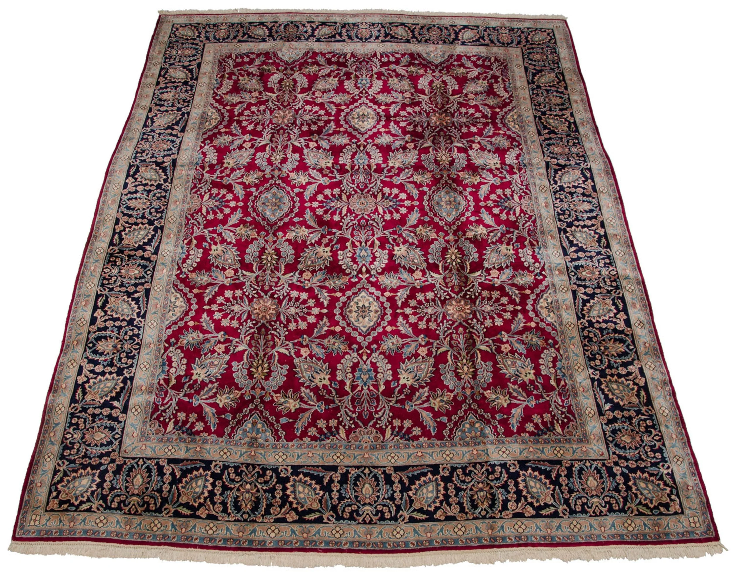 10.5x14 Vintage Kerman Carpet - Image 2