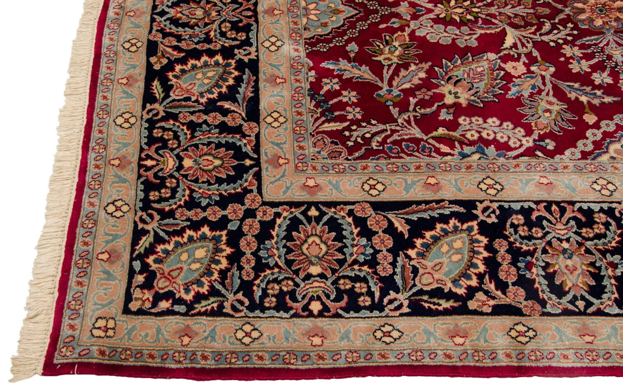 10.5x14 Vintage Kerman Carpet - Image 5