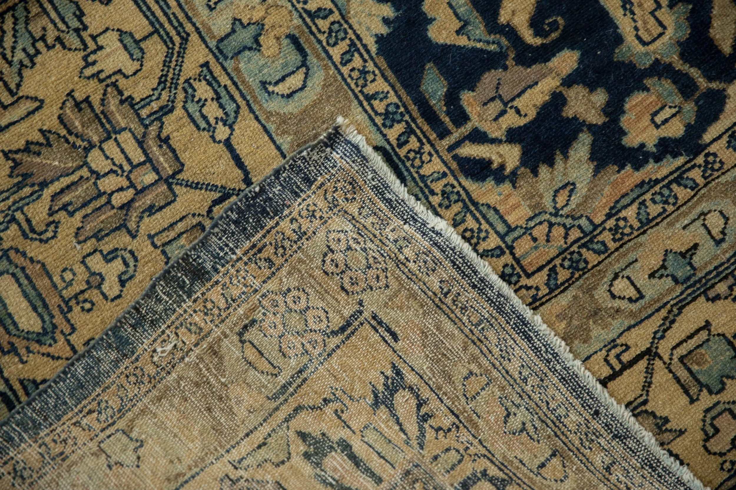 10.5x16.5 Vintage Distressed Tea Washed Lilihan Carpet - Image 12
