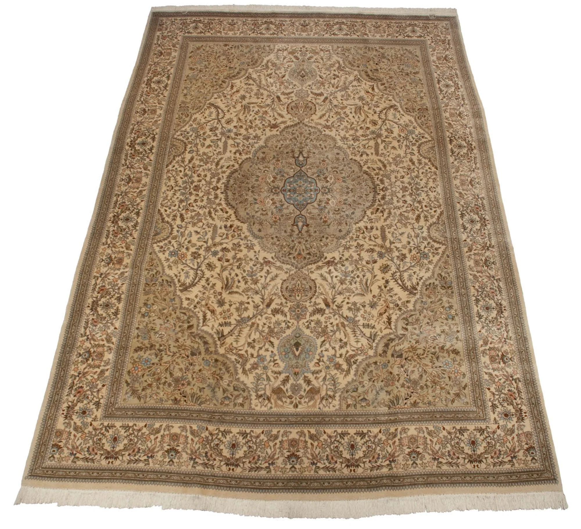10.5x16 Vintage Tabriz Carpet - Image 2