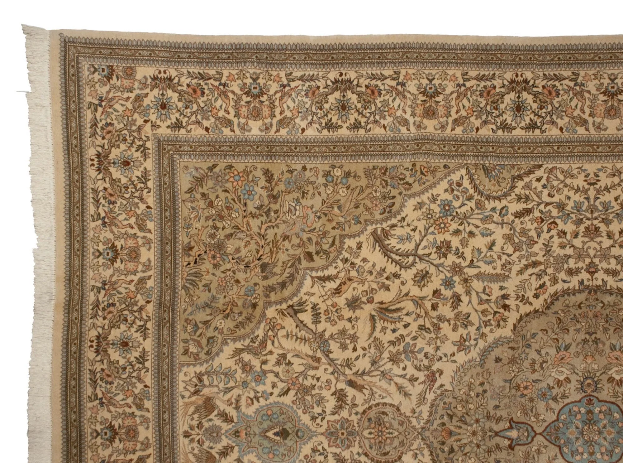 10.5x16 Vintage Tabriz Carpet - Image 3