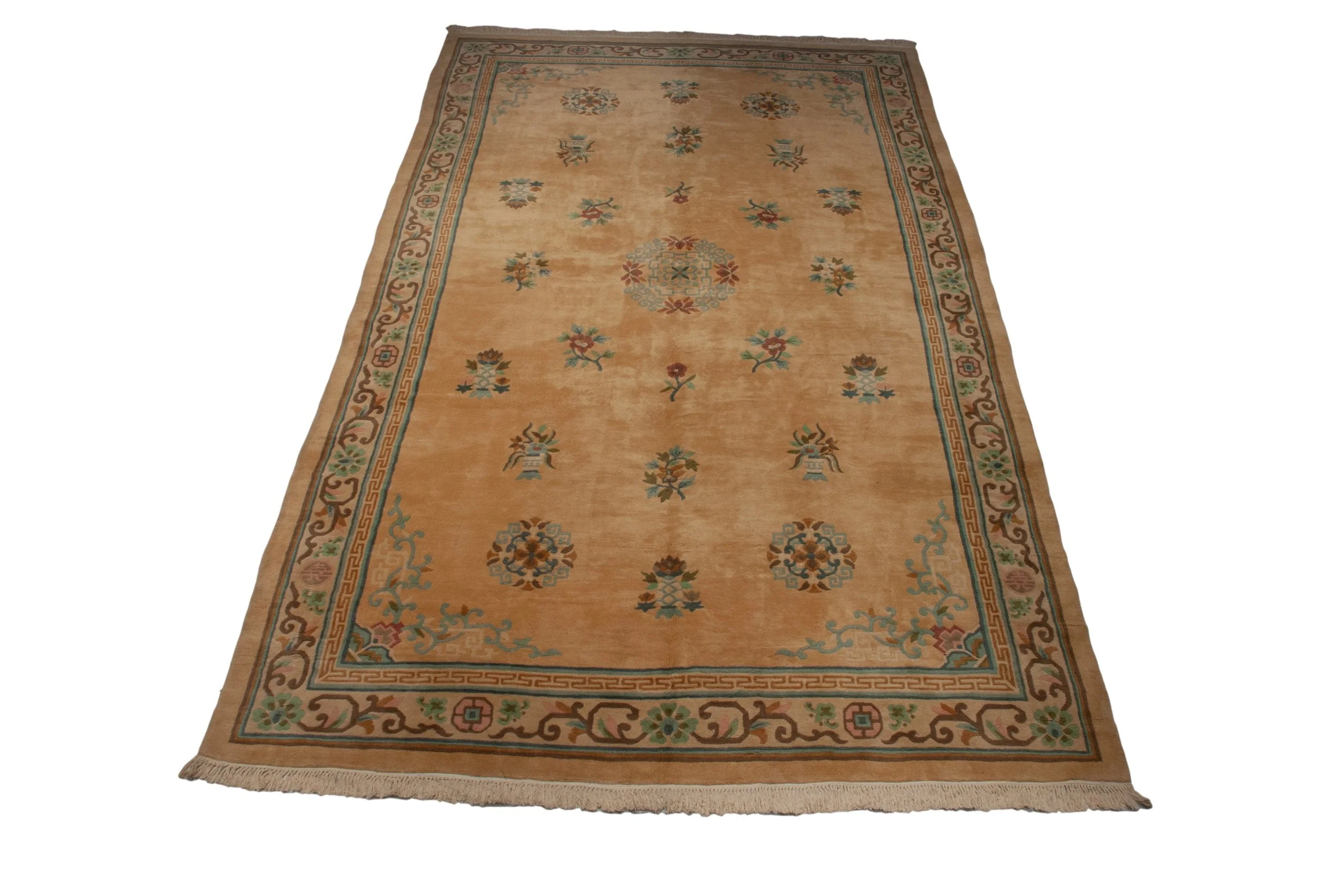 10.5x17.5 Vintage Japanese Peking Design Carpet - Image 2
