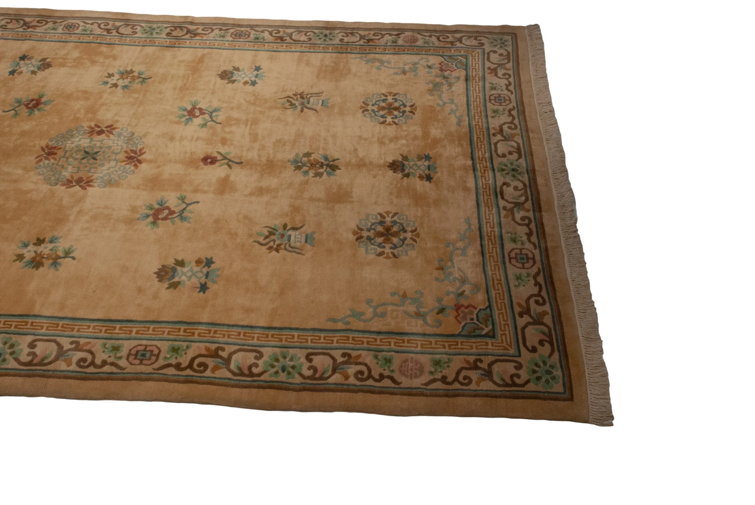 10.5x17.5 Vintage Japanese Peking Design Carpet - Image 4