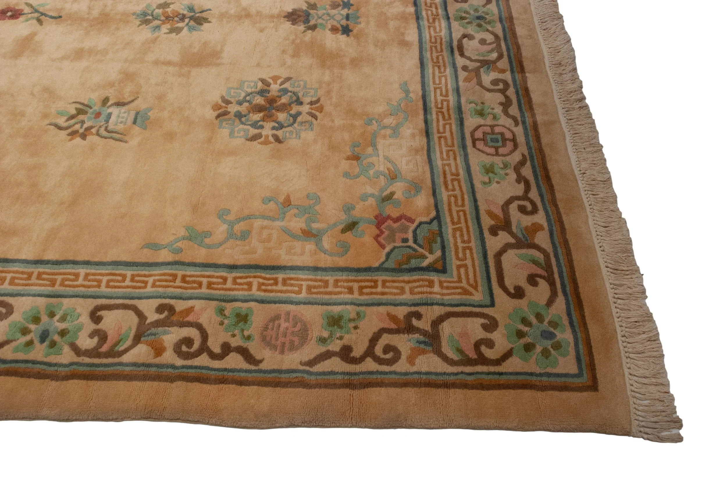 10.5x17.5 Vintage Japanese Peking Design Carpet - Image 5