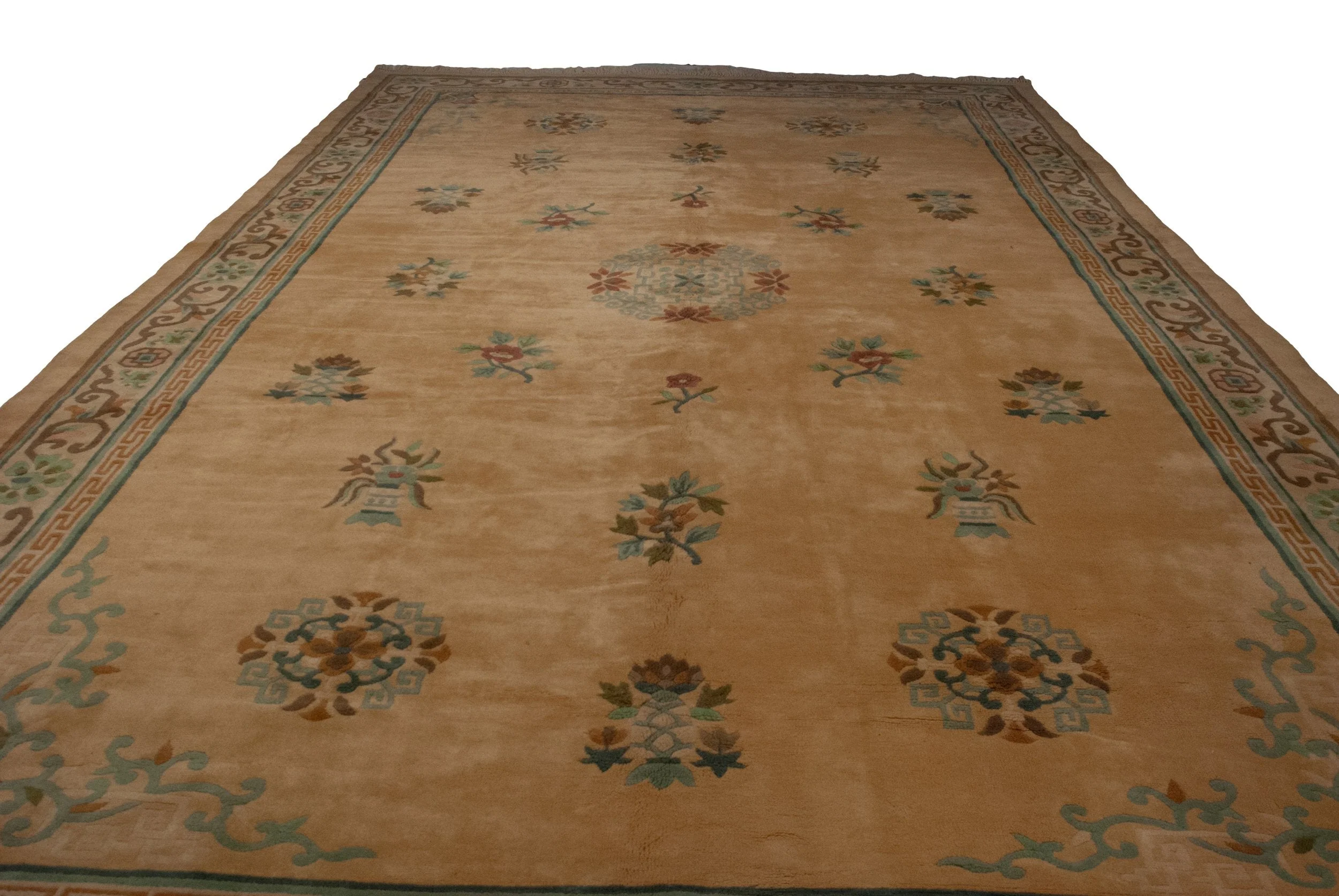 10.5x17.5 Vintage Japanese Peking Design Carpet - Image 6