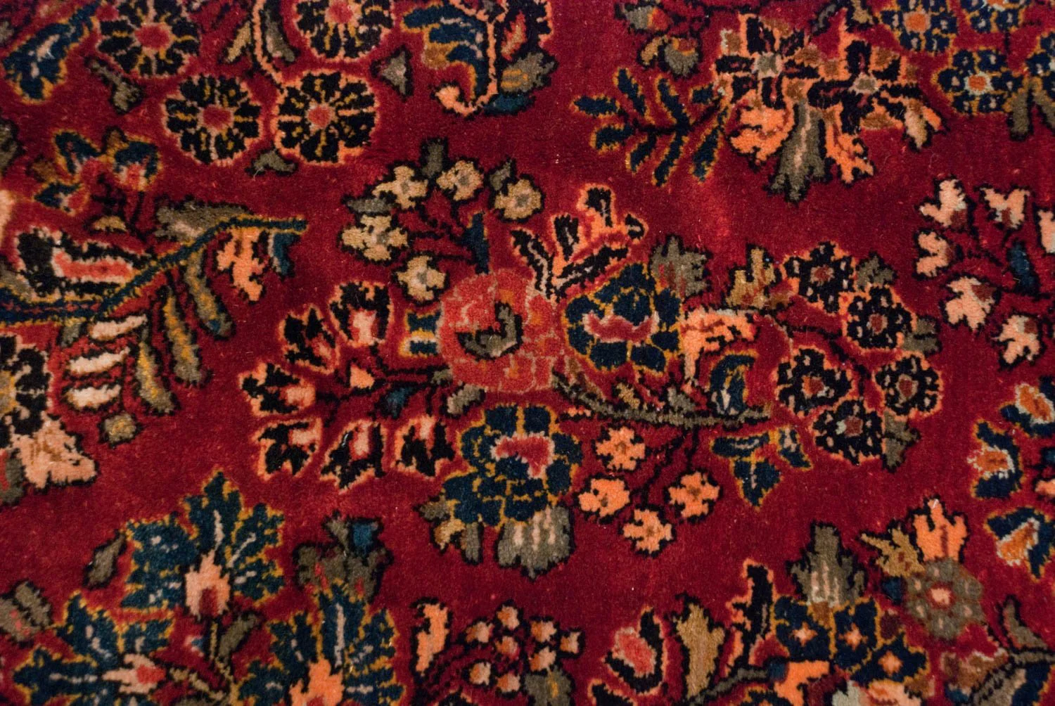 10.5x18.5 Vintage American Sarouk Carpet - Image 12