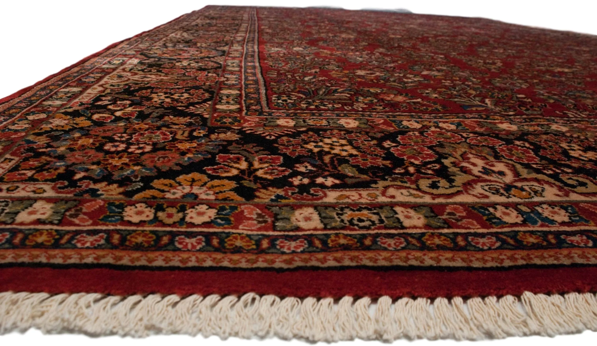 10.5x18.5 Vintage American Sarouk Carpet - Image 7