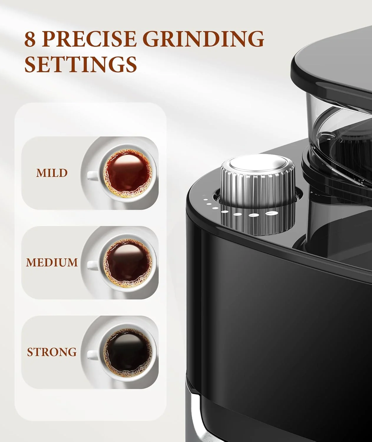 10-Cup Drip Coffee Maker with Built-In Grinde CM8025 - Image 3