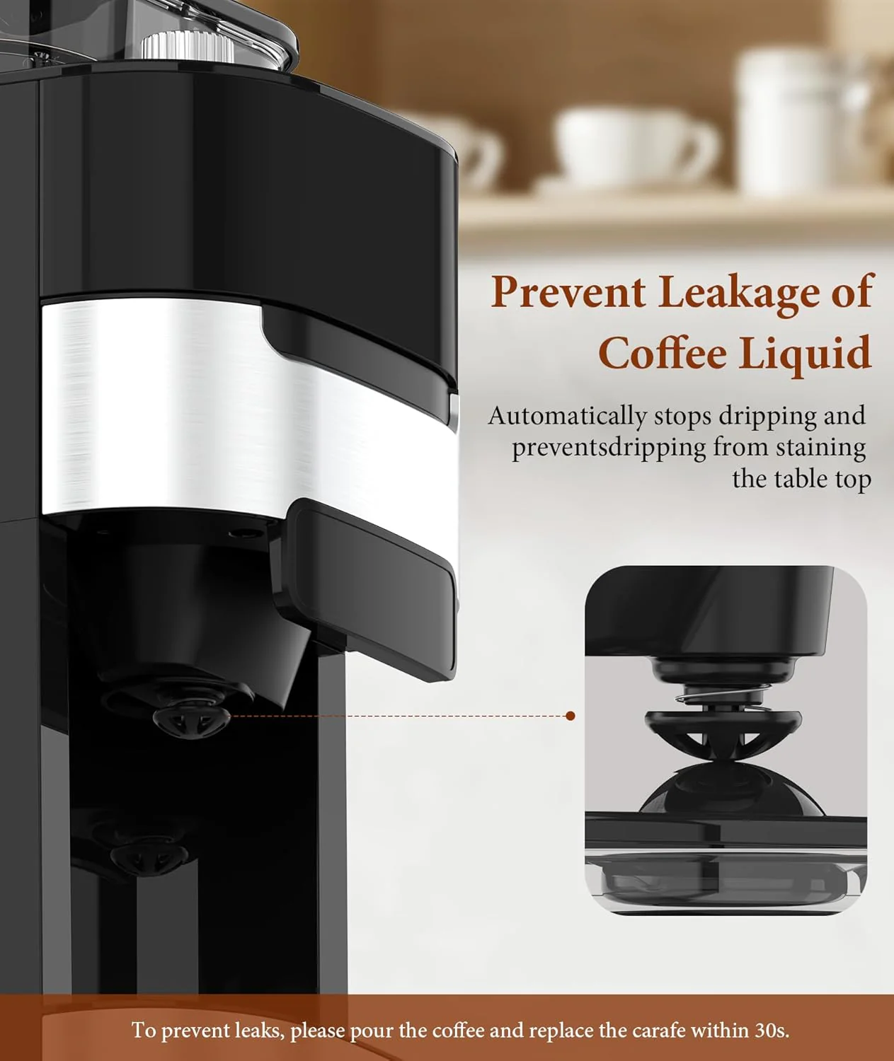 10-Cup Drip Coffee Maker with Built-In Grinde CM8025 - Image 7