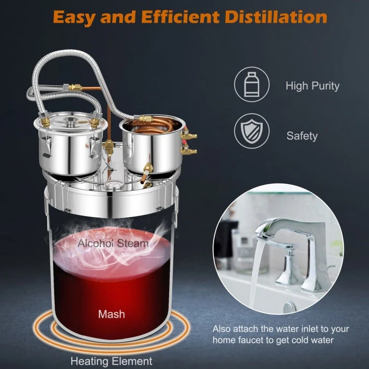 10 Gallon Stainless Steel Alcohol Still Fermenting / Distilling Kit - Image 3