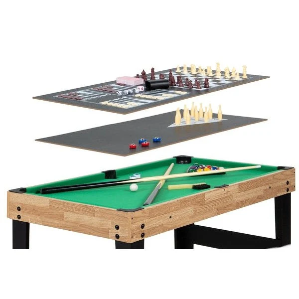 10-in-1 Combo Game Room Table Set Pool, Foosball, Ping Pong, Chess - Image 2