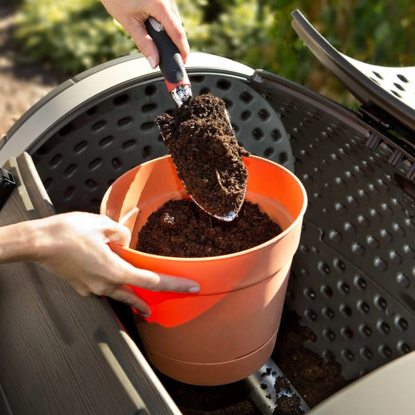 100-Gallon Compost Bin Tumbler Double Rotating Composter - Image 4