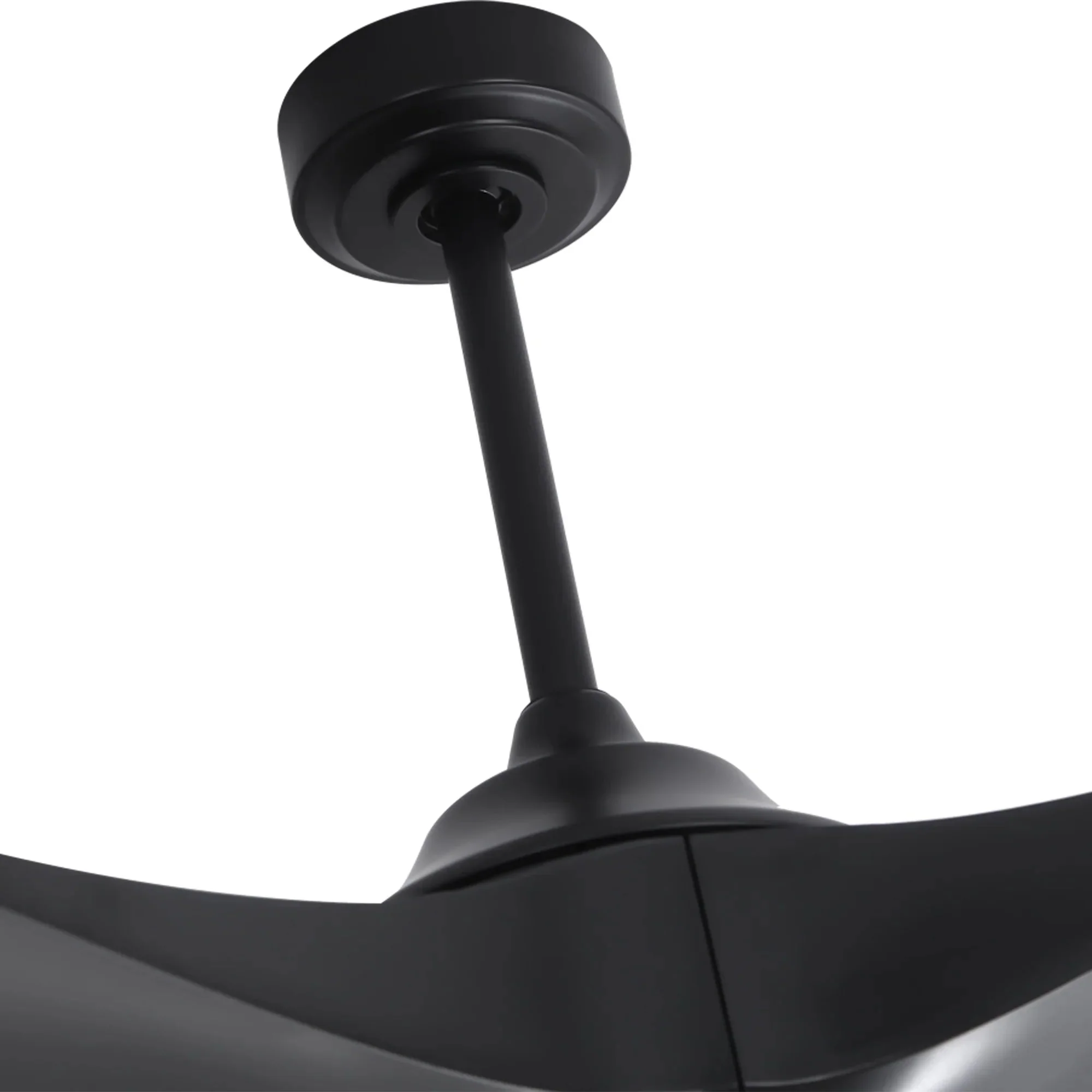 100 Inch Simon Black IP44 Outdoor Downrod Mount Ceiling Fan with Remote Control - Image 10
