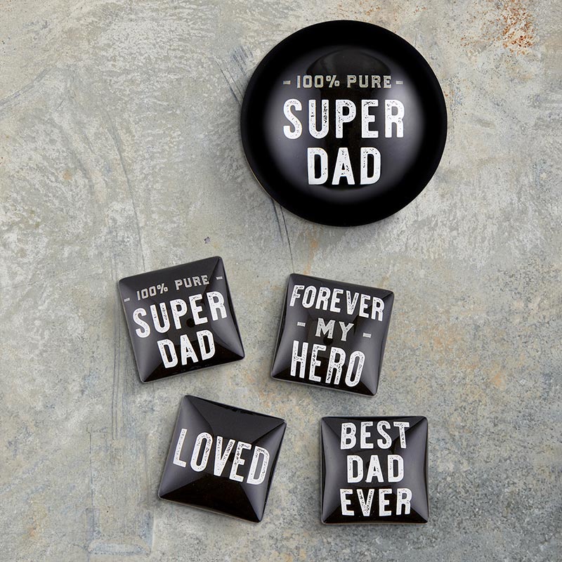 100% Pure Super Dad Glass Dome Paperweight | In a Gift Box - Image 8