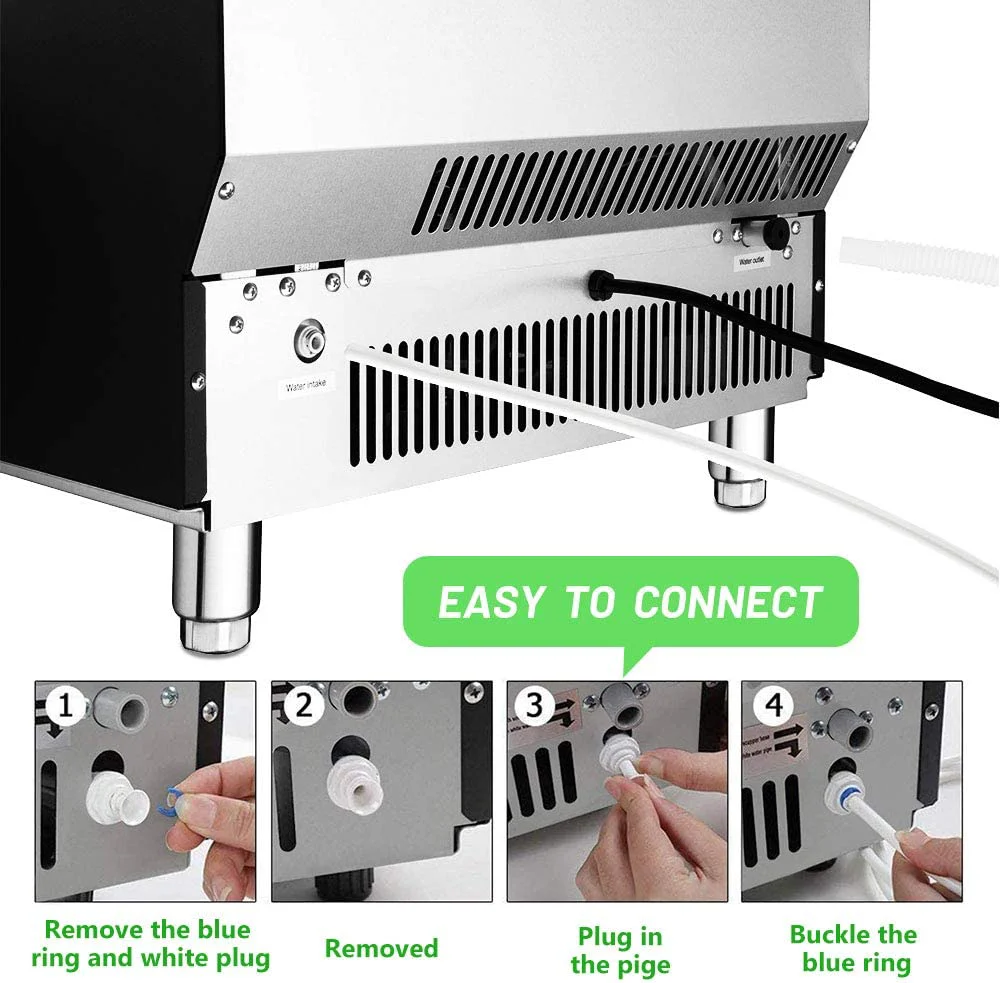100LBS/200LBS/265LBS Freestanding Commercial Ice Maker Z5845A - Image 10