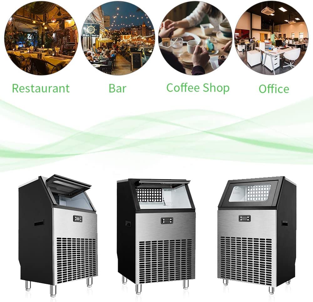 100LBS/200LBS/265LBS Freestanding Commercial Ice Maker Z5845A - Image 11