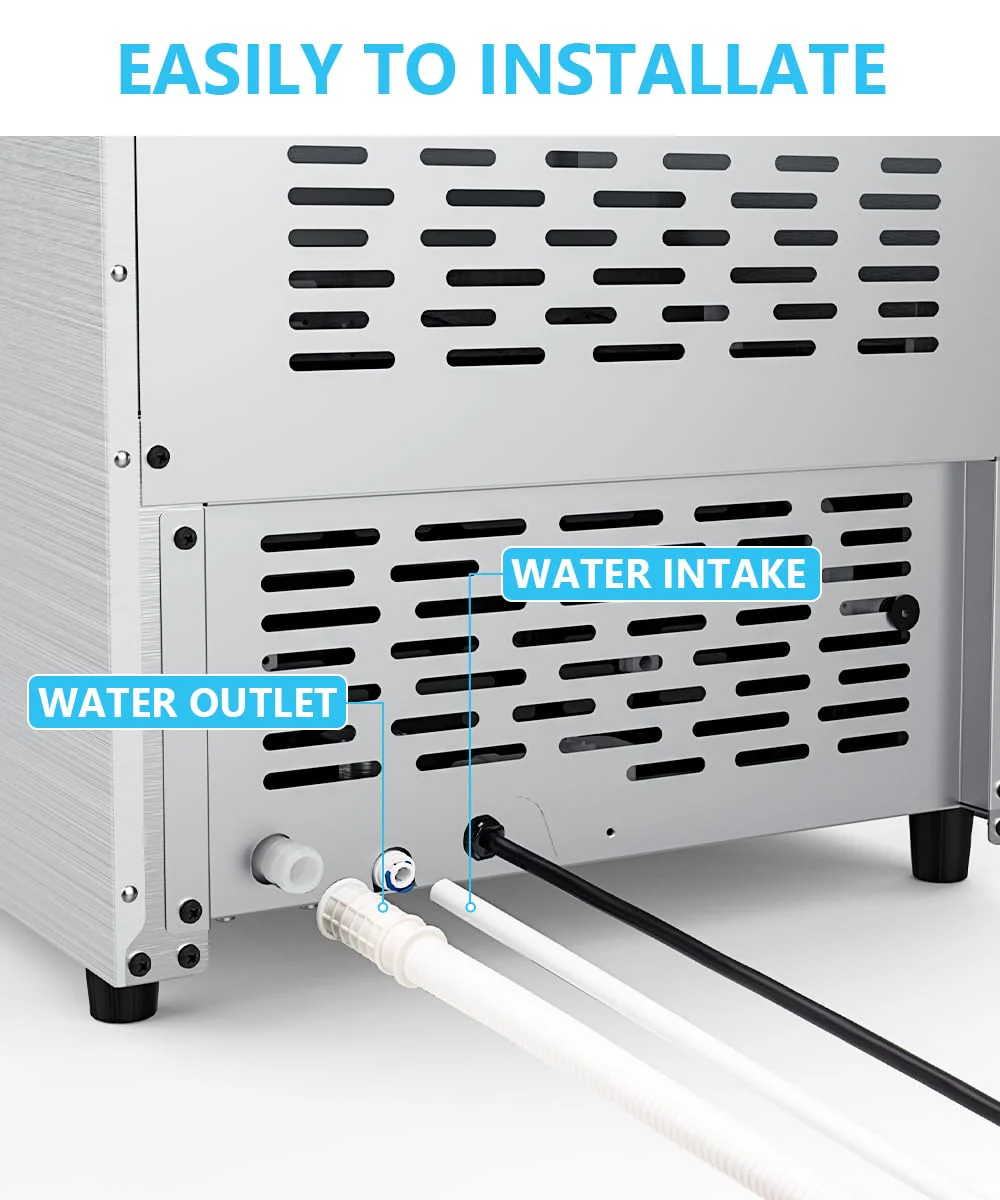100LBS/200LBS/265LBS Freestanding Commercial Ice Maker Z5845A - Image 22